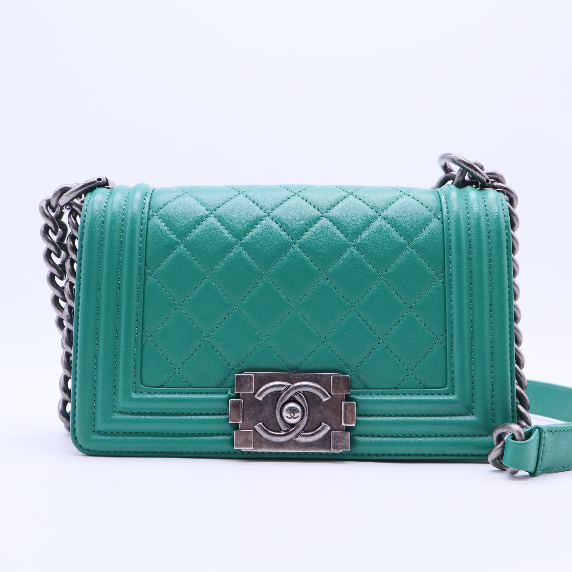 Boy Flap Bag Quilted Lambskin Small B20252