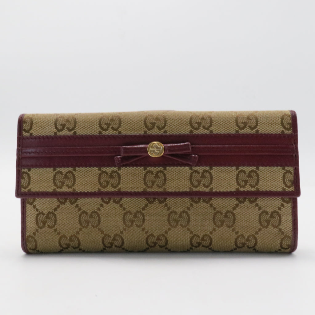 GG Canvas Canvas Continental Wallet