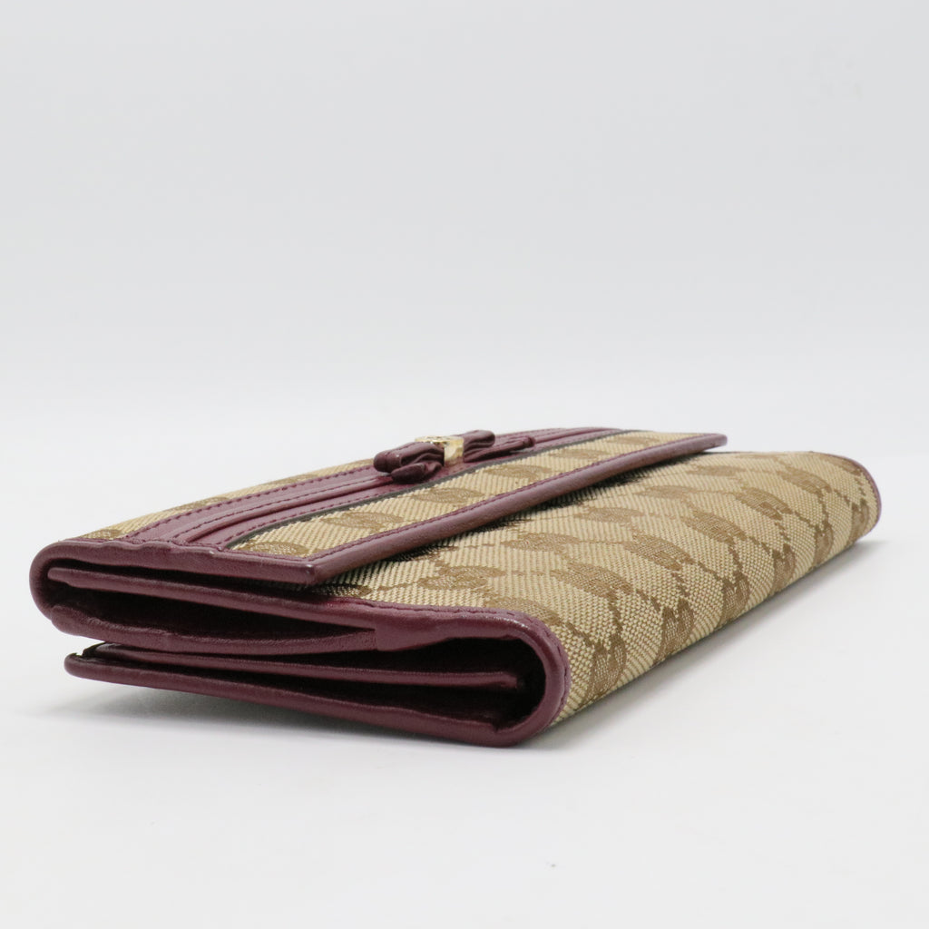 GG Canvas Canvas Continental Wallet