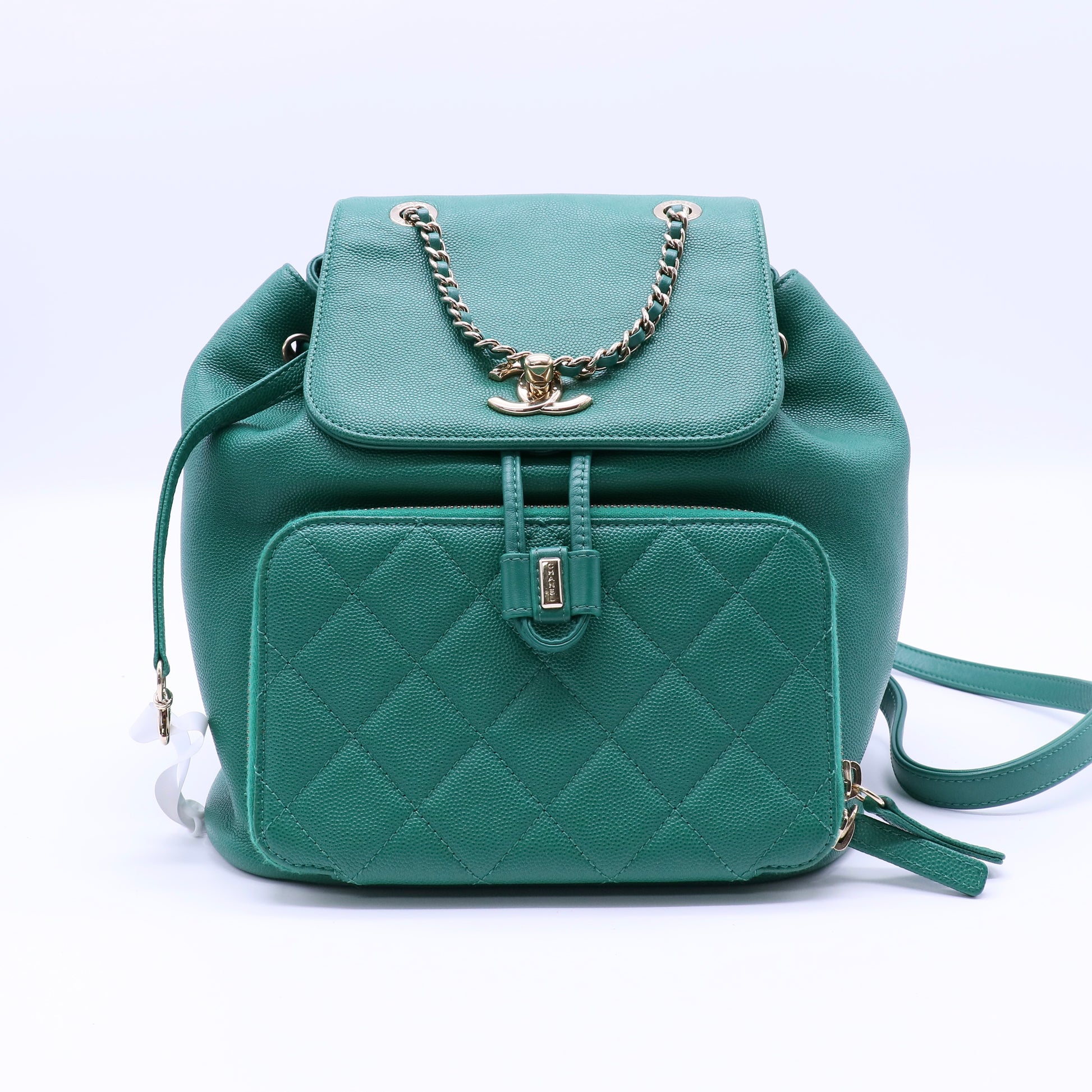 Chanel Business Affinity Backpack Caviar twins B21926