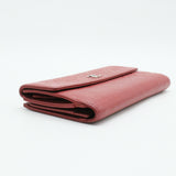 CC Flap Wallet Camellia Lambskin Long