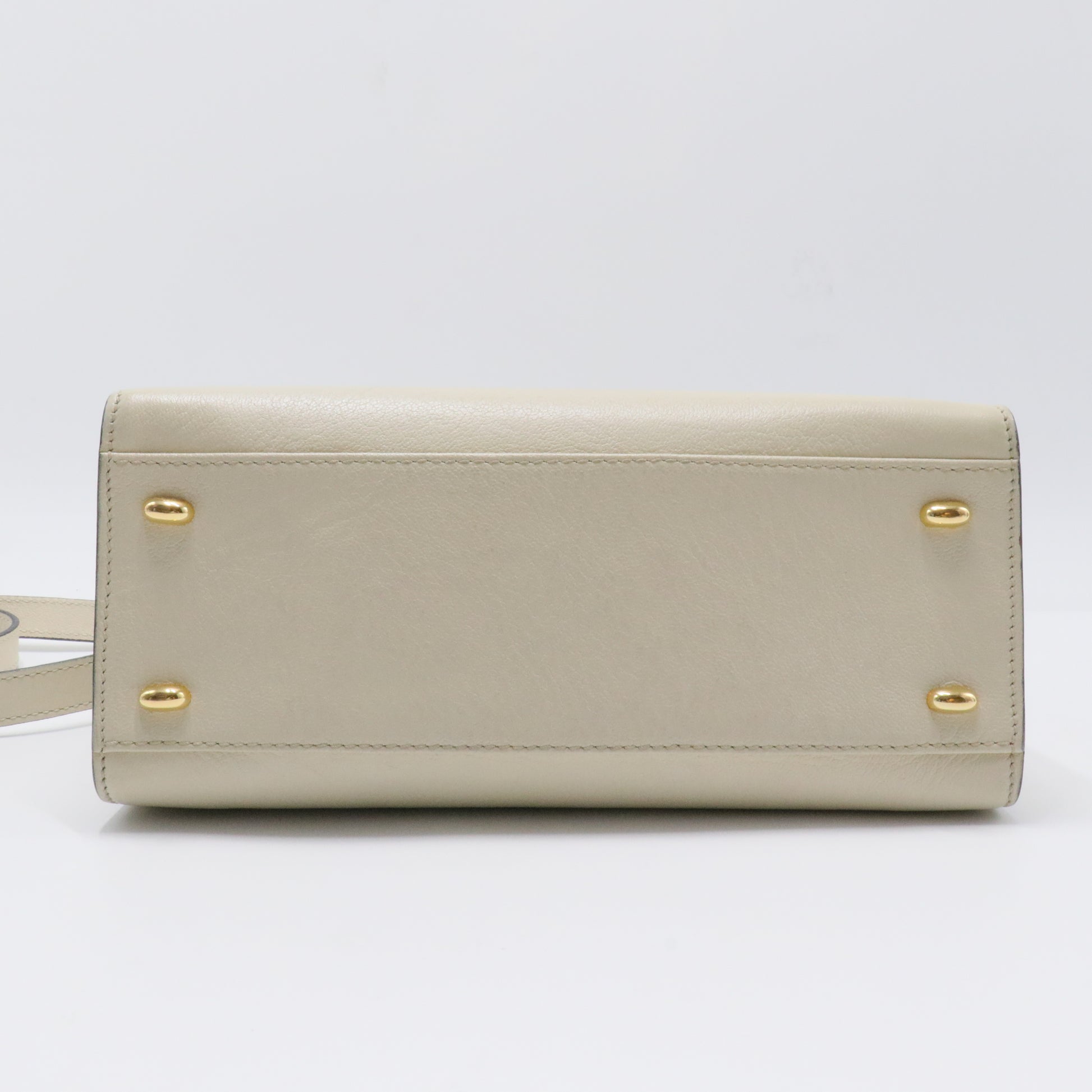 Gancini Top Handle Bag Leather