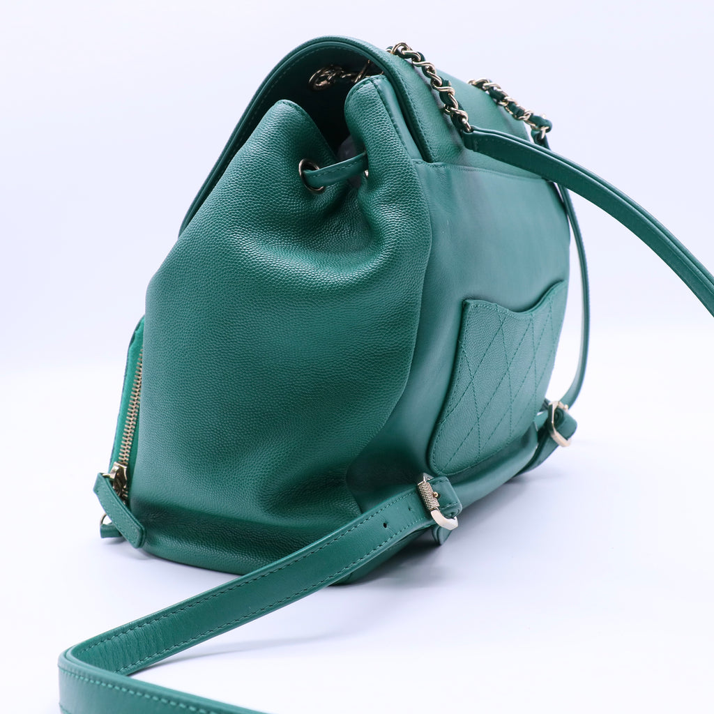 Chanel Business Affinity Backpack Caviar twins B21926
