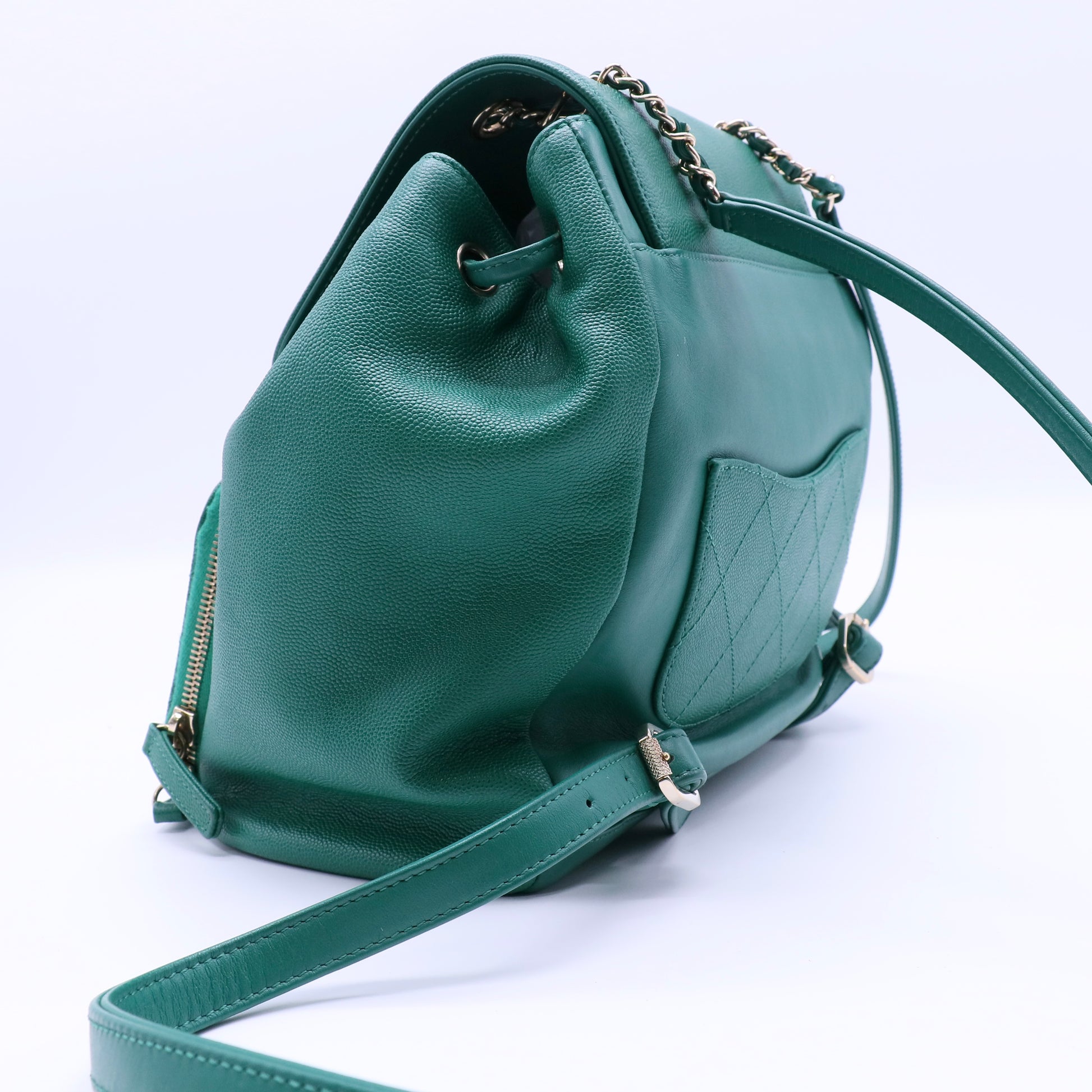 Chanel Business Affinity Backpack Caviar twins B21926