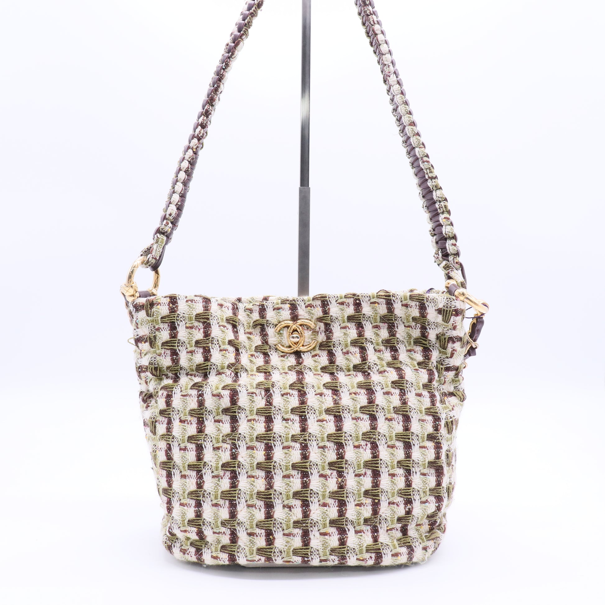 Tweed Hobo Bag Twins LDJ2837