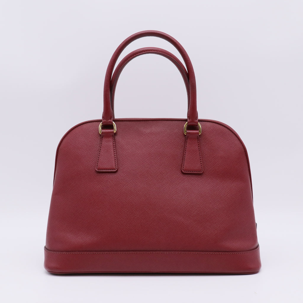 Prada Saffiano Lux Medium Open Promenade Dome Tote B22969