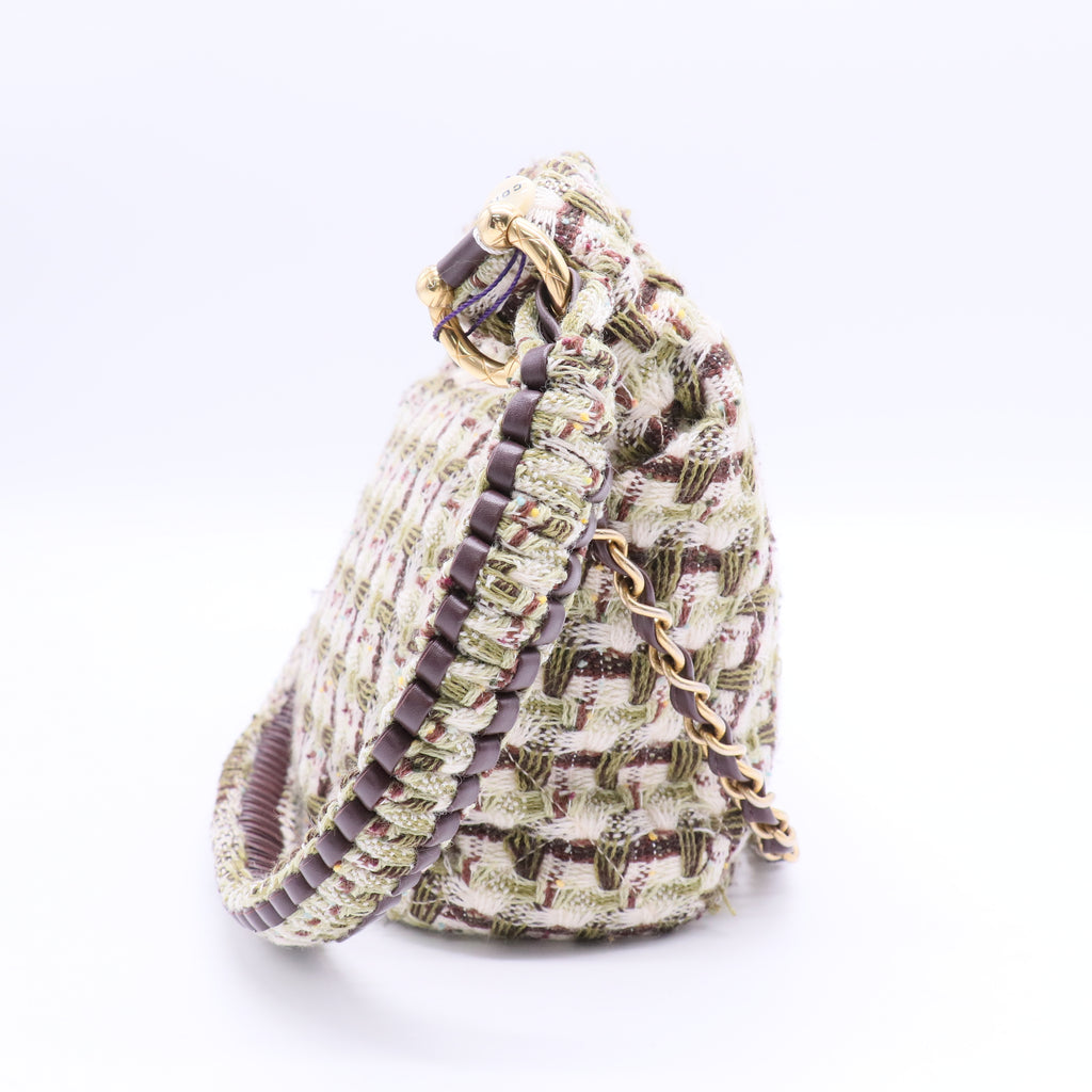 Tweed Hobo Bag Twins LDJ2837