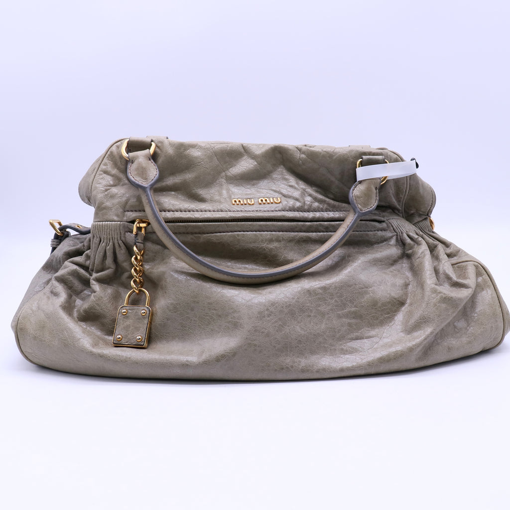 Miu Miu Astro Nappa Leather Charm Satchel Bag B21230