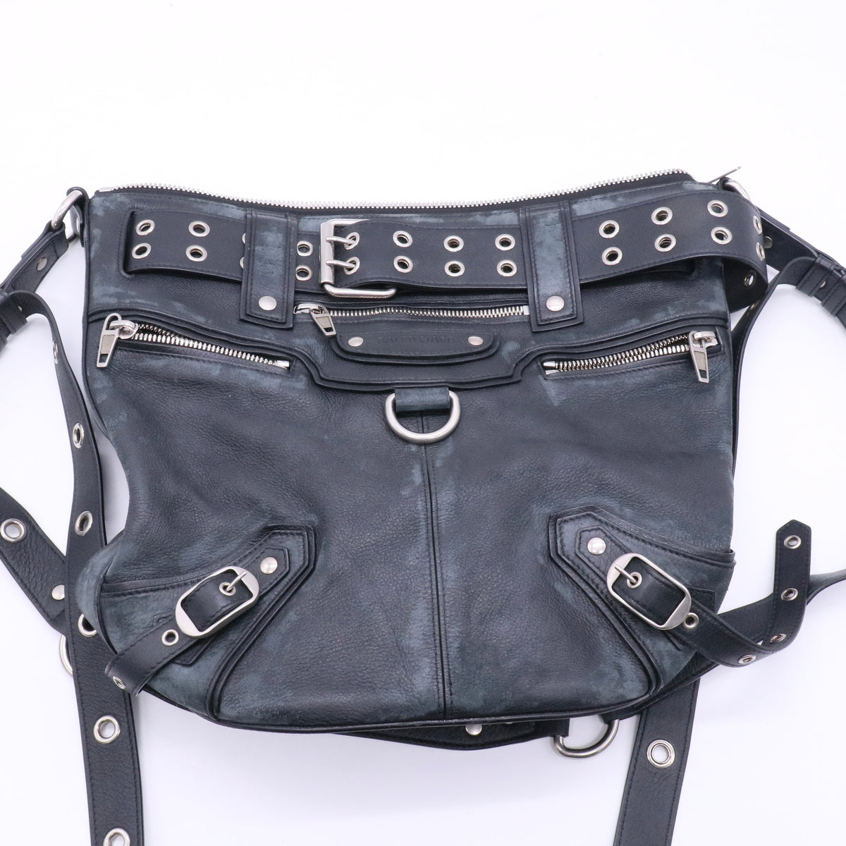 Balenciaga Calfskin Emo Bucket Bag LARGE Black