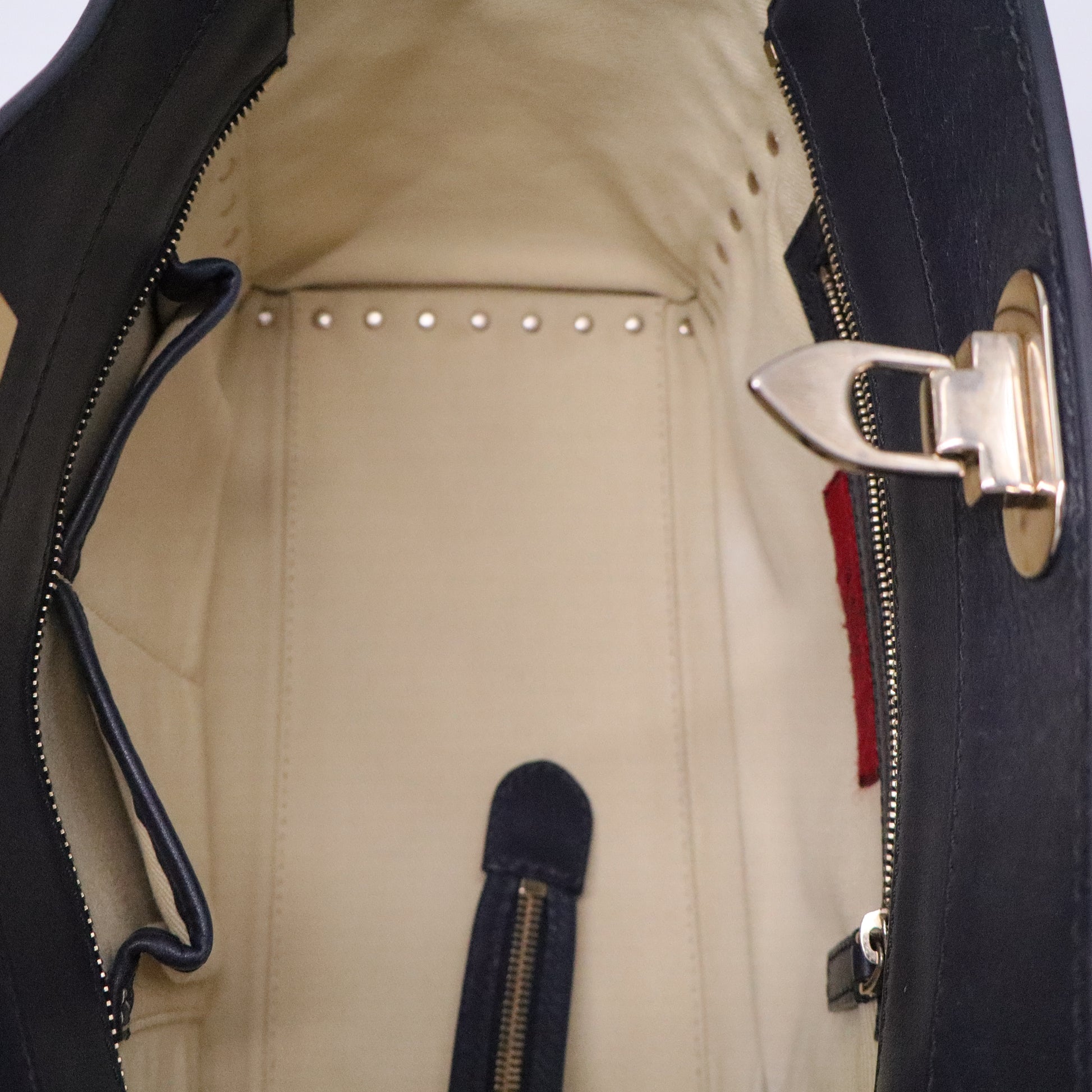 Vitello Small Rockstud Double Handle Tote
