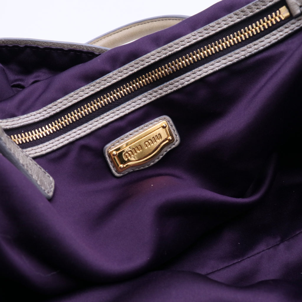 Miu Miu Astro Nappa Leather Charm Satchel Bag B21230