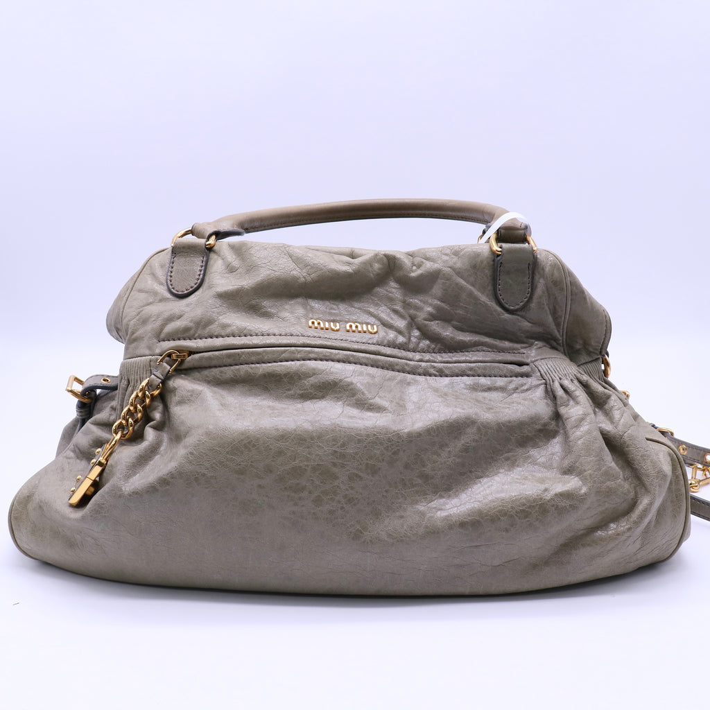 Miu Miu Astro Nappa Leather Charm Satchel Bag B21230