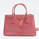 Double Zip Lux Tote  Saffiano Leather Small