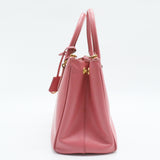 Double Zip Lux Tote  Saffiano Leather Small