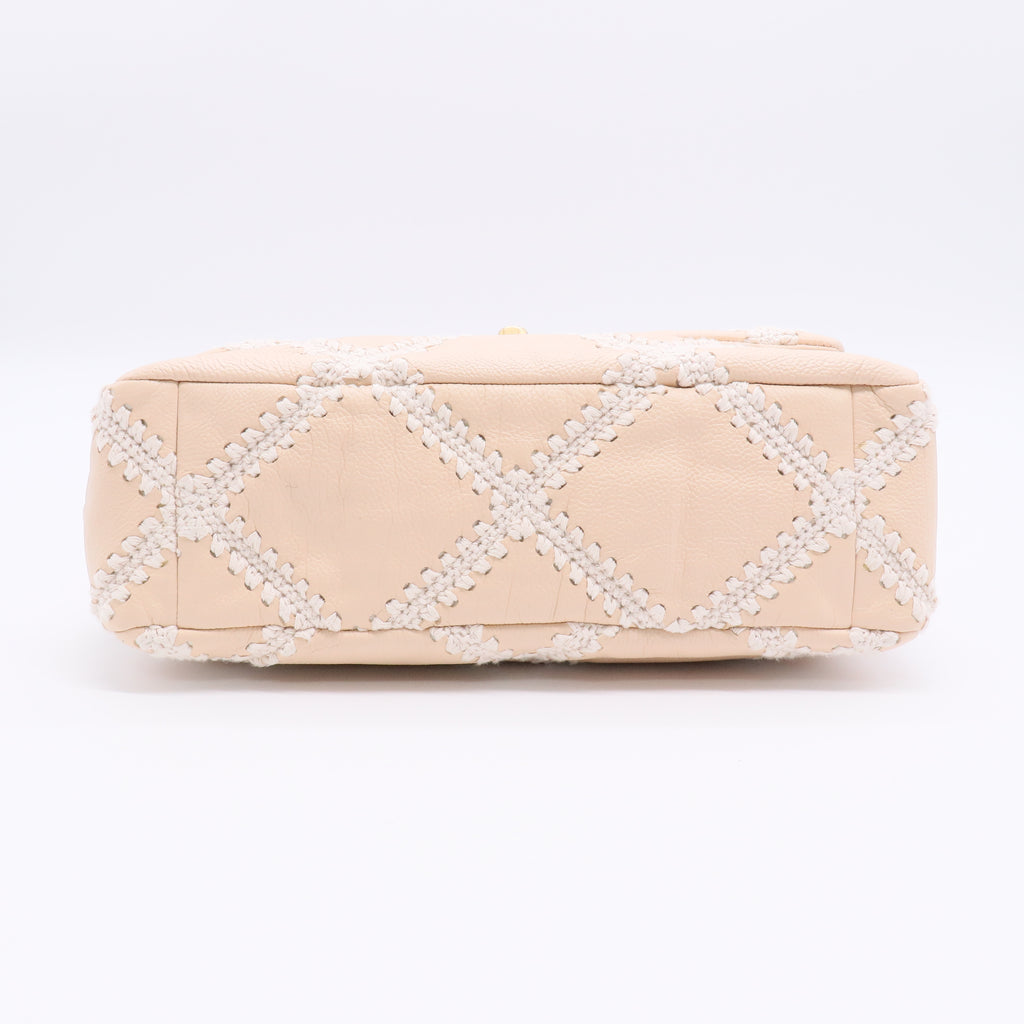 Chanel 2021 Large Crochet & Calfskin 19 Flap Bag twins