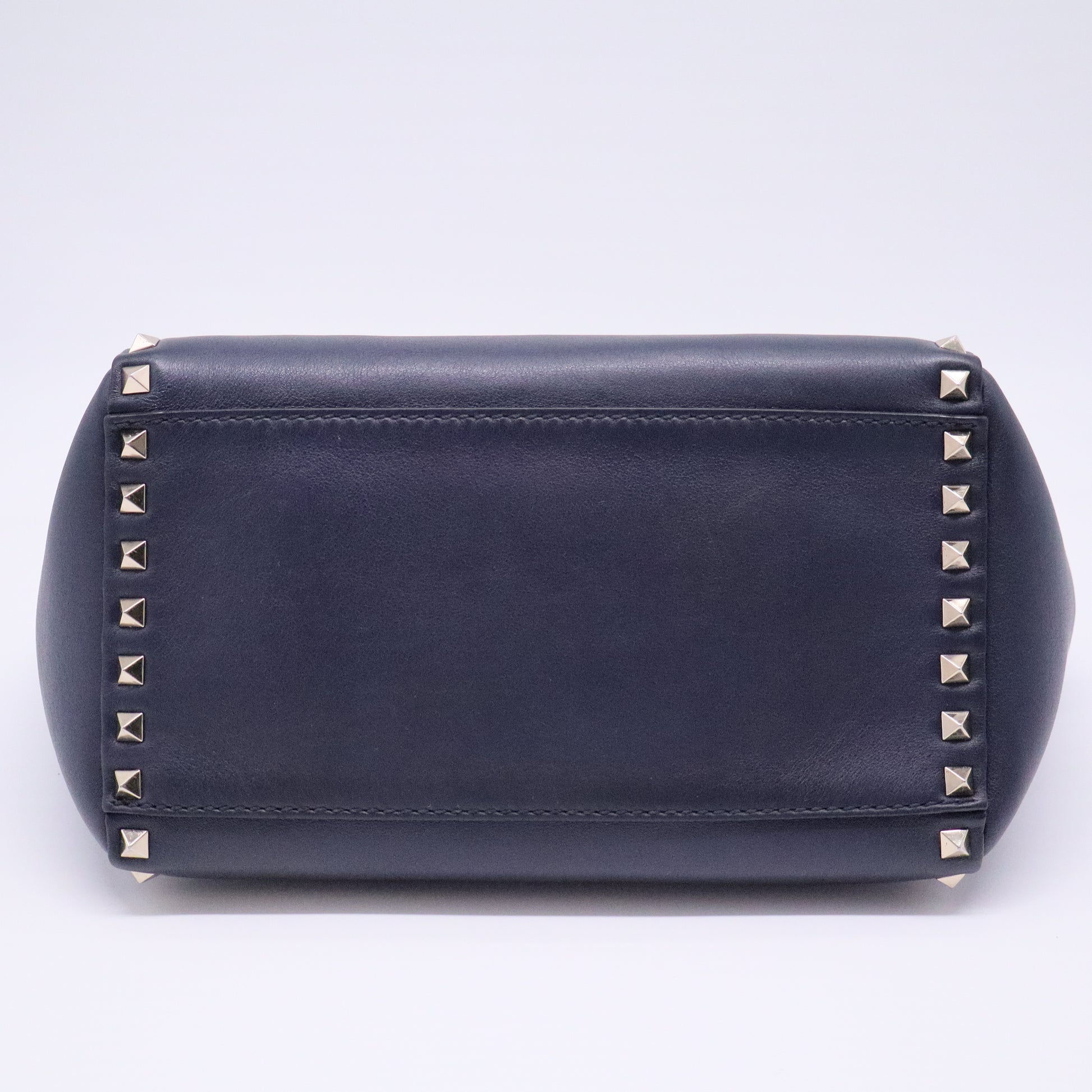 Vitello Small Rockstud Double Handle Tote