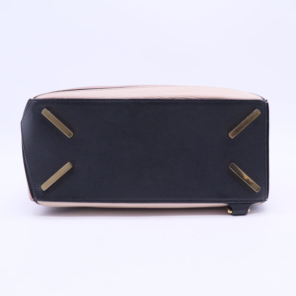 Calfskin Small Puzzle Bag Sand Hazelnut Ash B12390