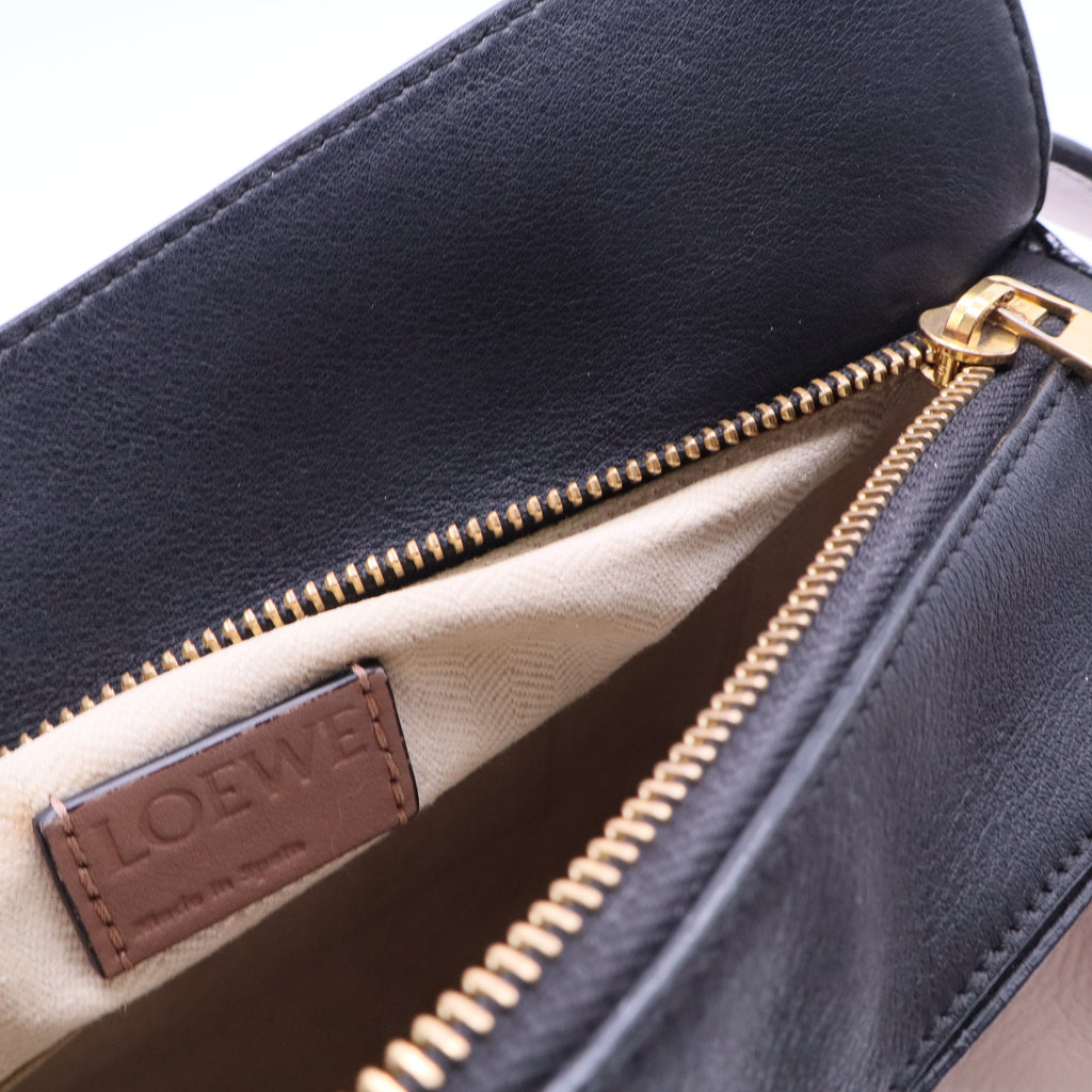 Calfskin Small Puzzle Bag Sand Hazelnut Ash B12390