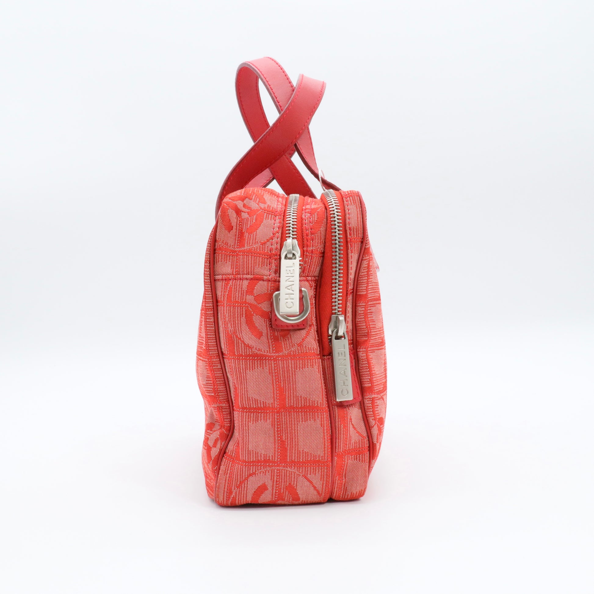 Nylon Small Travel Tote Red twins