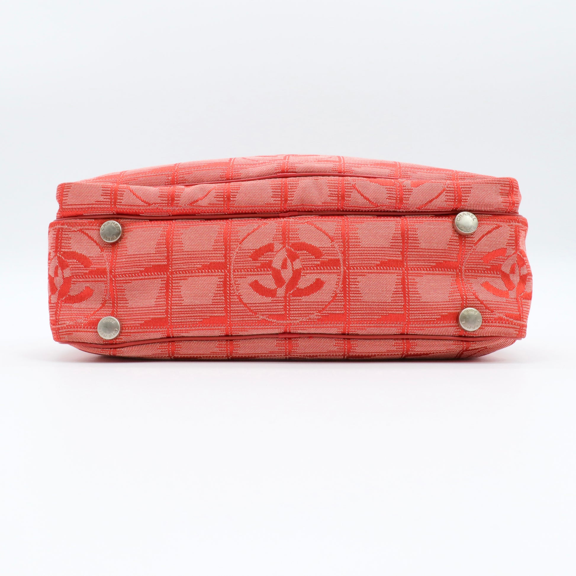 Nylon Small Travel Tote Red twins
