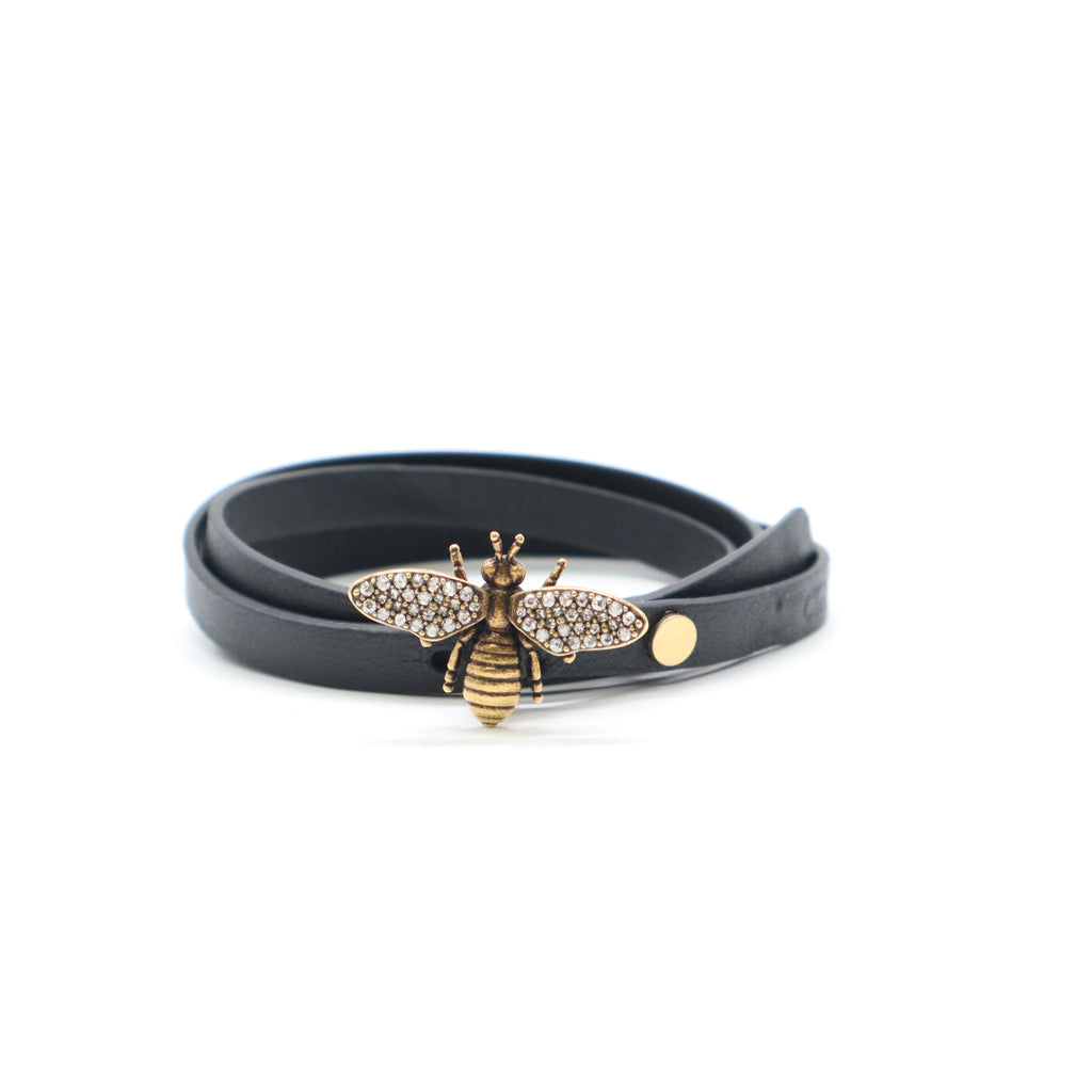 Dior Crystal Bee Triple Loop Bracelet W21789