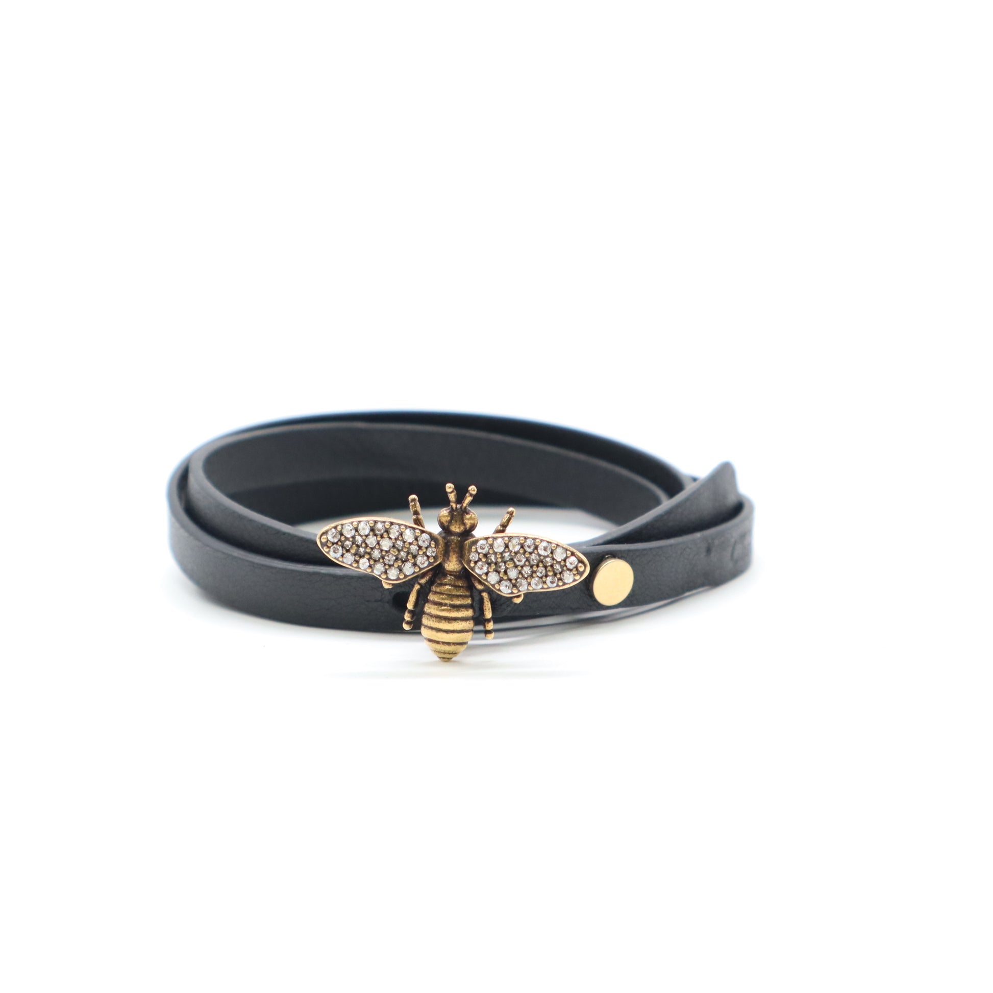 Dior Crystal Bee Triple Loop Bracelet W21789