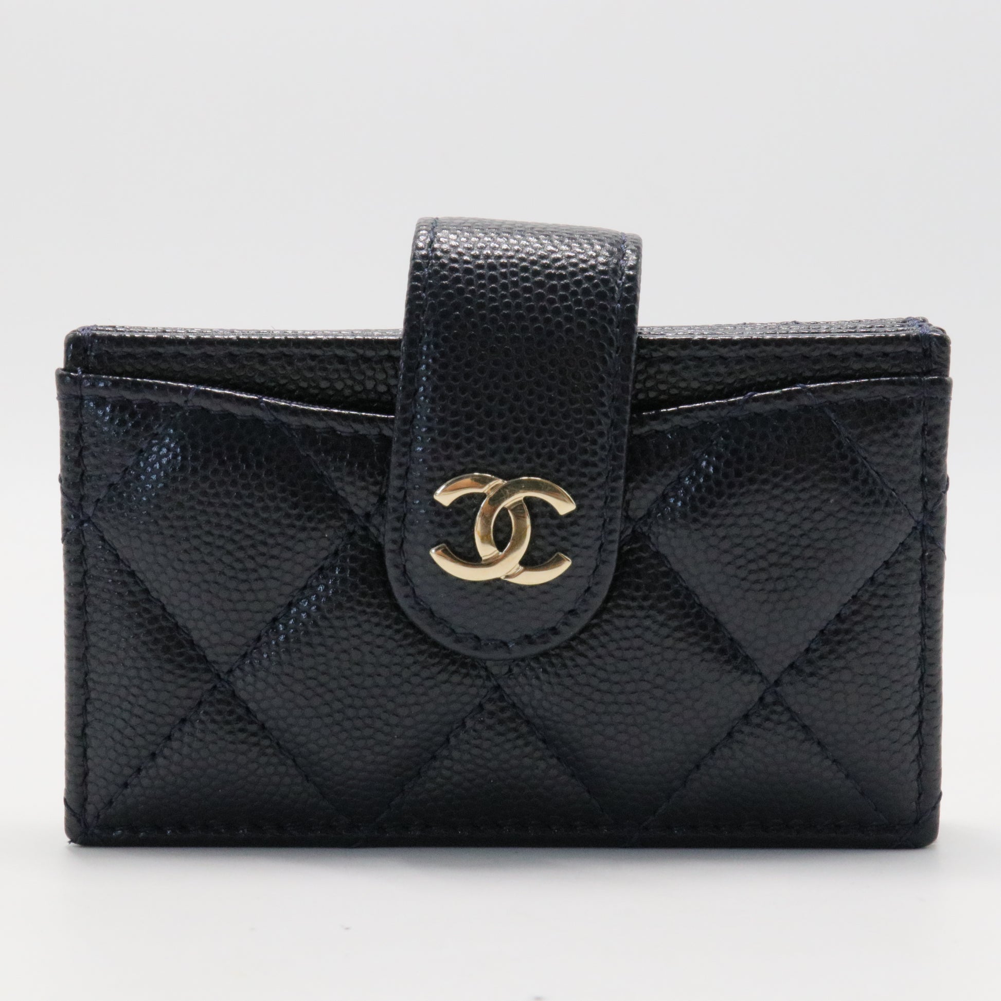 Black Lambskin Card Holder