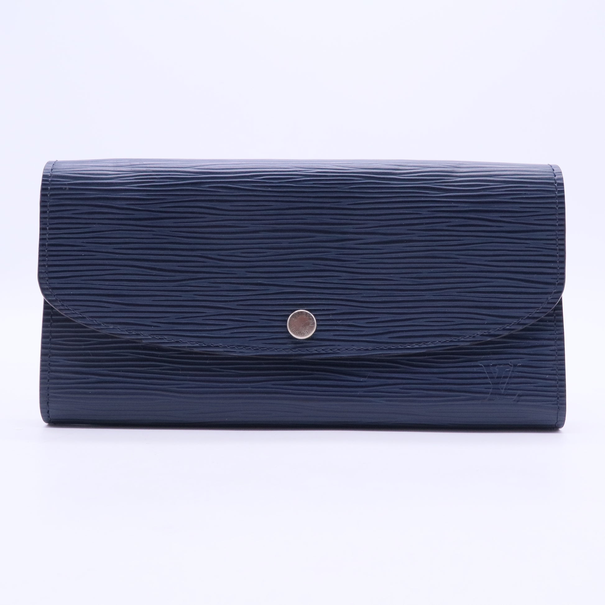 Blue Marine Epi Leather Sarah Wallet W20252