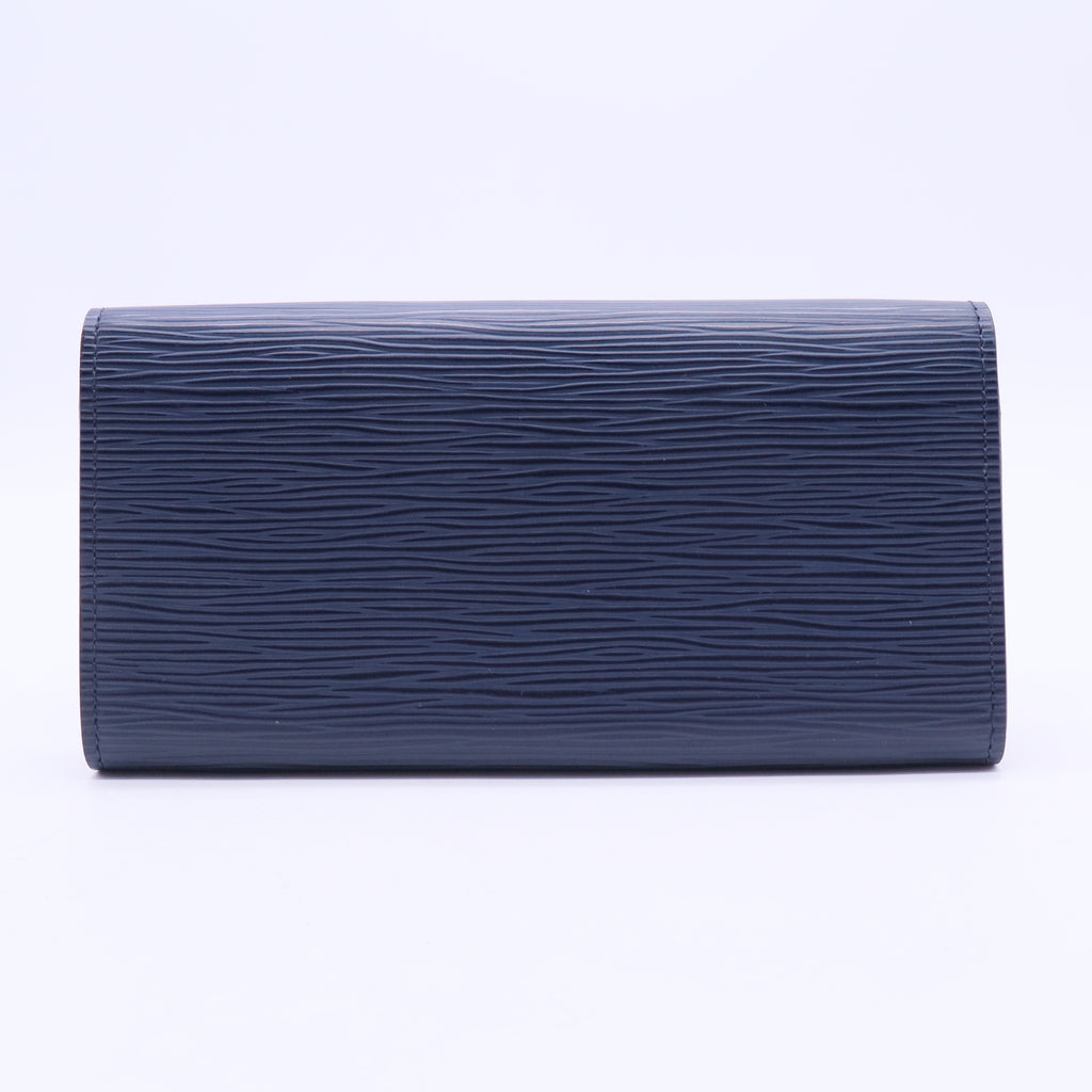 Blue Marine Epi Leather Sarah Wallet W20252