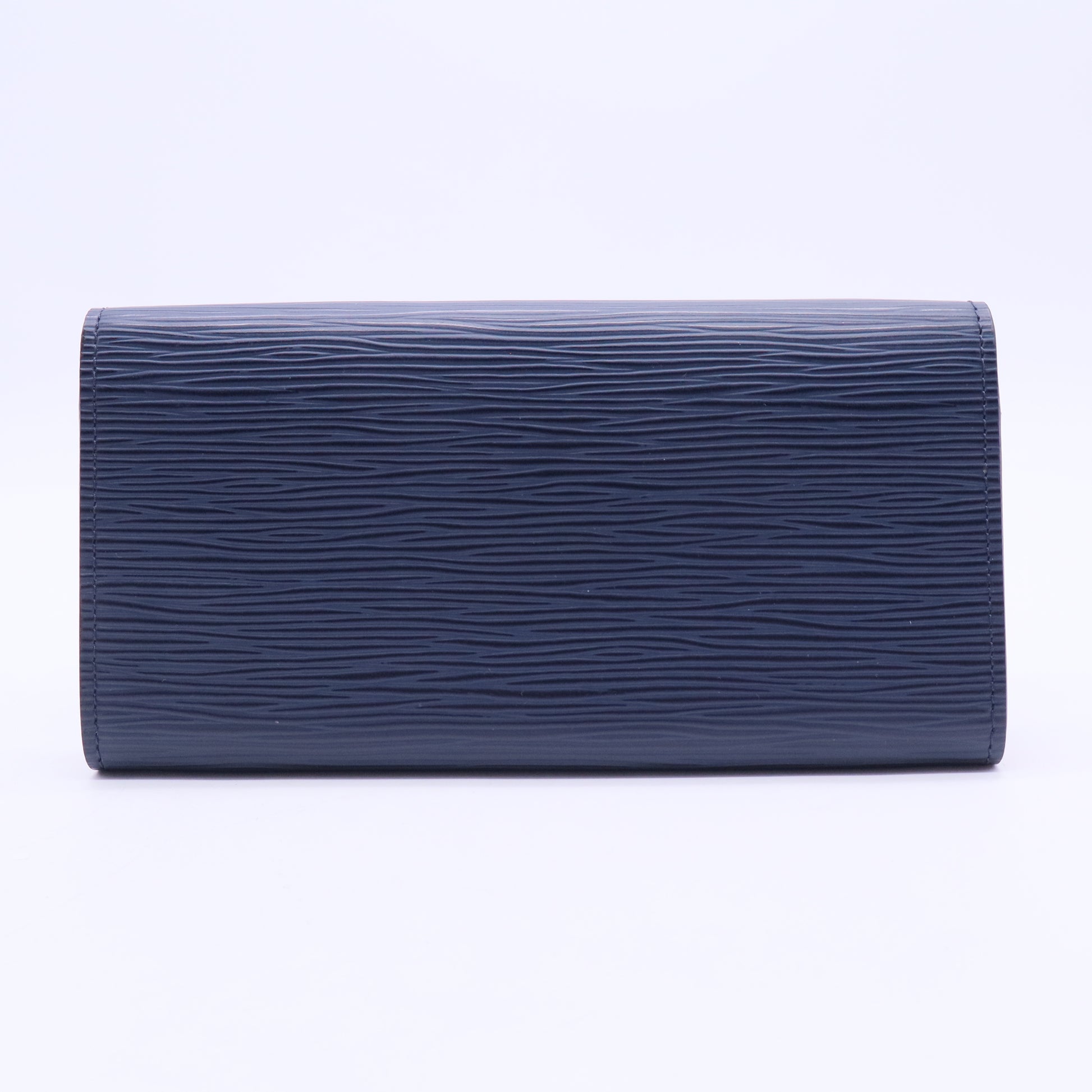 Blue Marine Epi Leather Sarah Wallet W20252