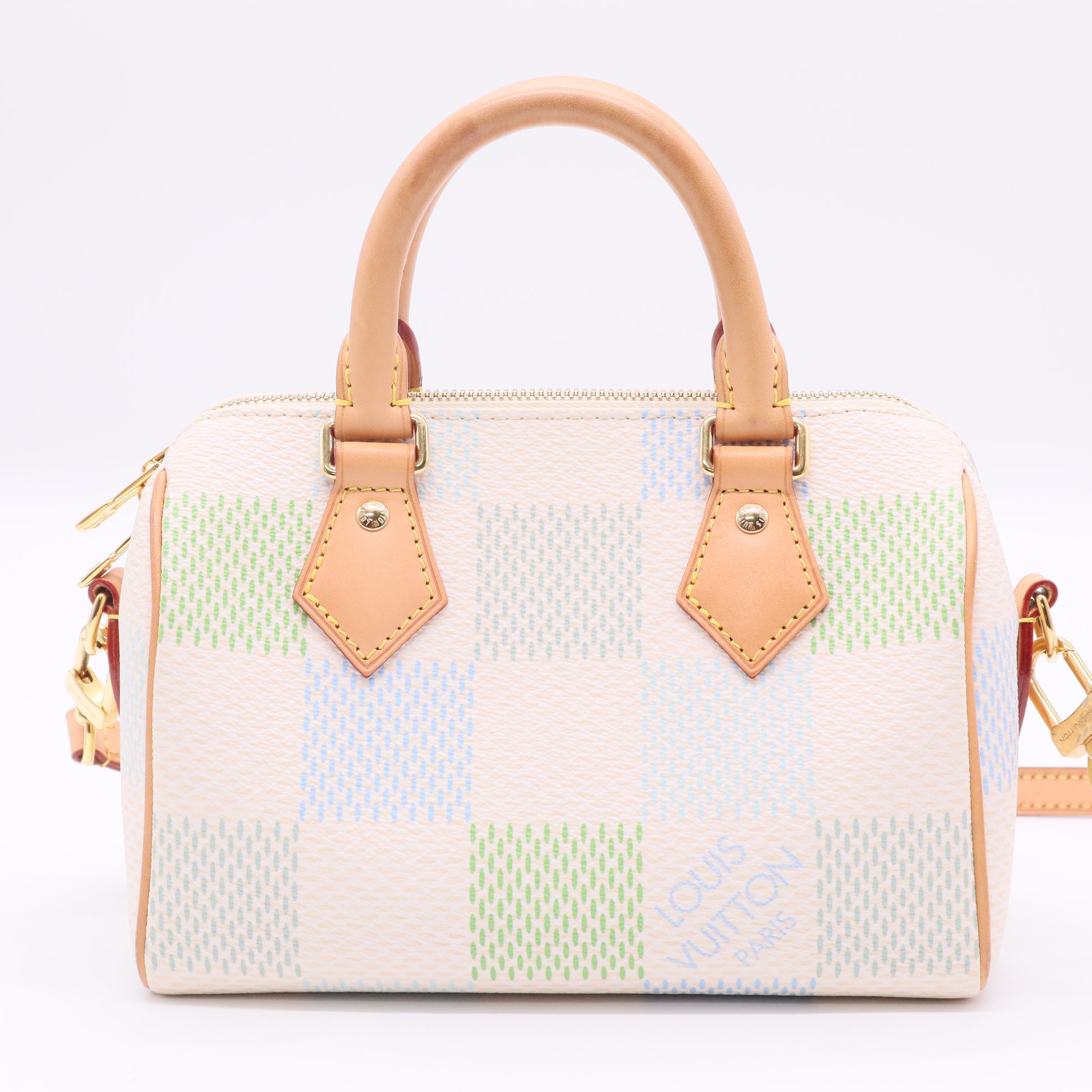 Damier Giant Speedy Bandouliere 20 Pistachio