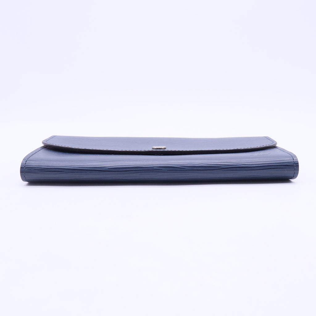 Blue Marine Epi Leather Sarah Wallet W20252