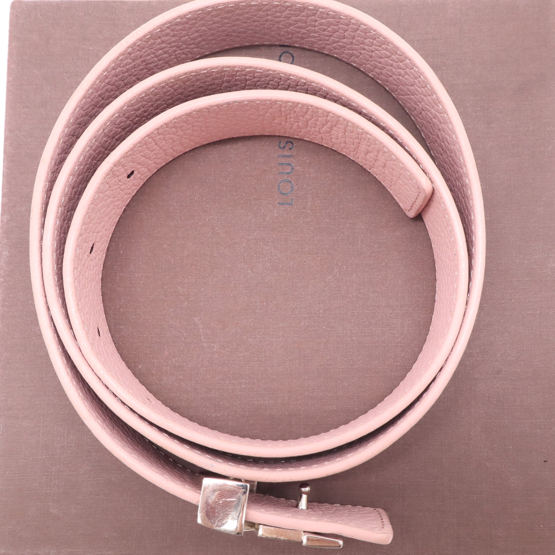 Louis Vuitton Taurillon Calfskin LV Initiales Belt Twins W22625