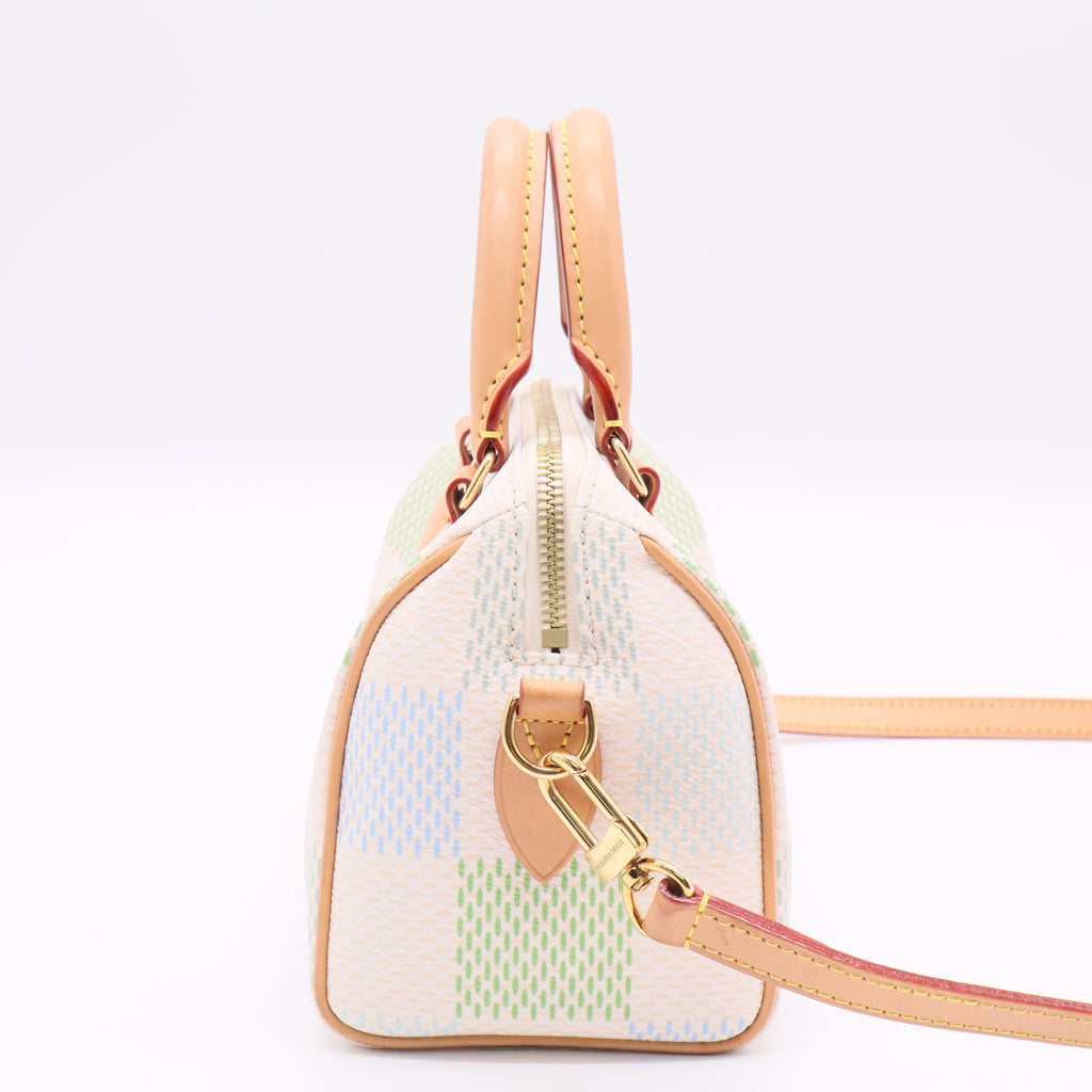 Damier Giant Speedy Bandouliere 20 Pistachio
