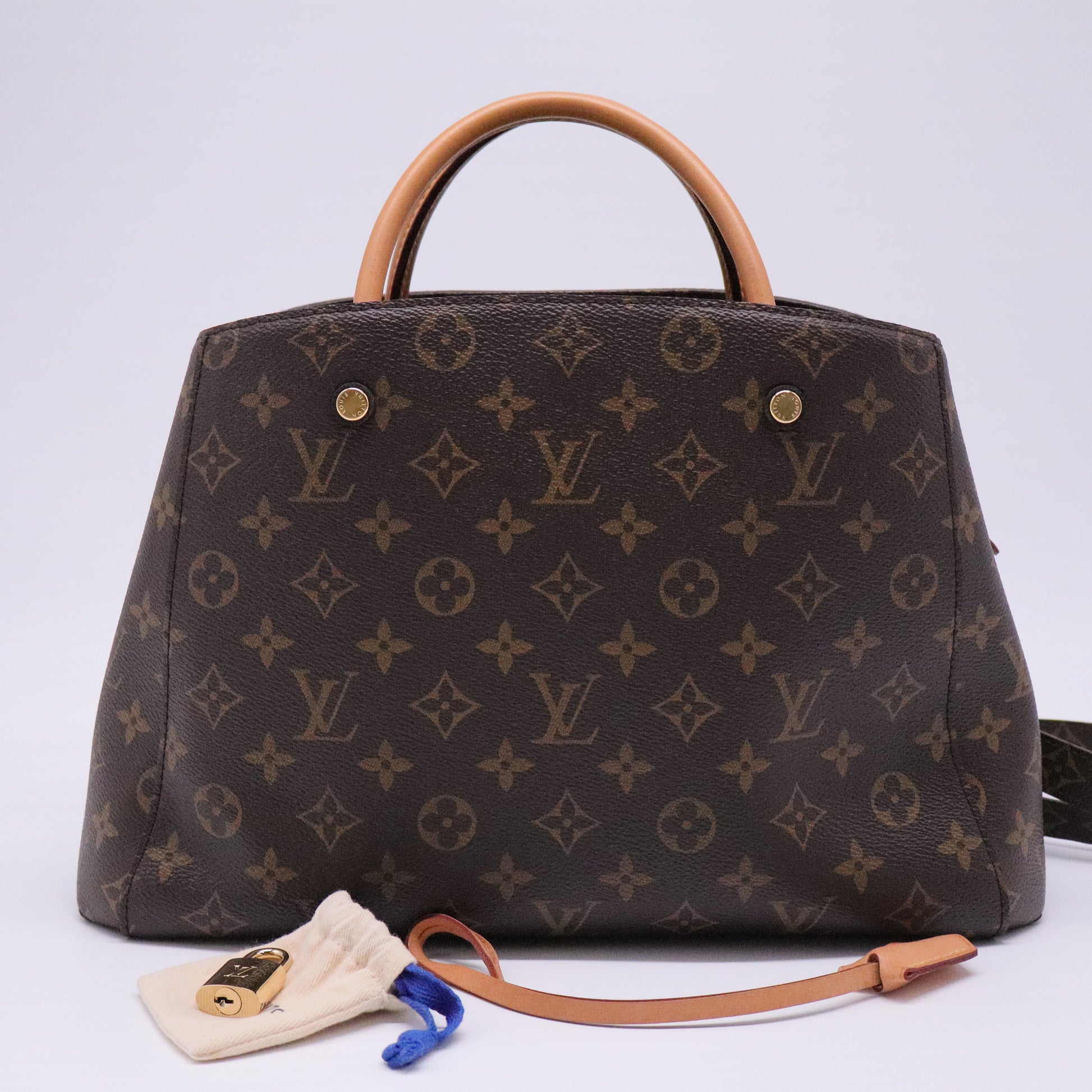 Montaigne Handbag Monogram Canvas MM