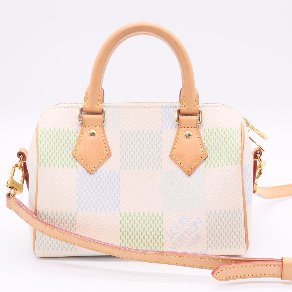 Damier Giant Speedy Bandouliere 20 Pistachio