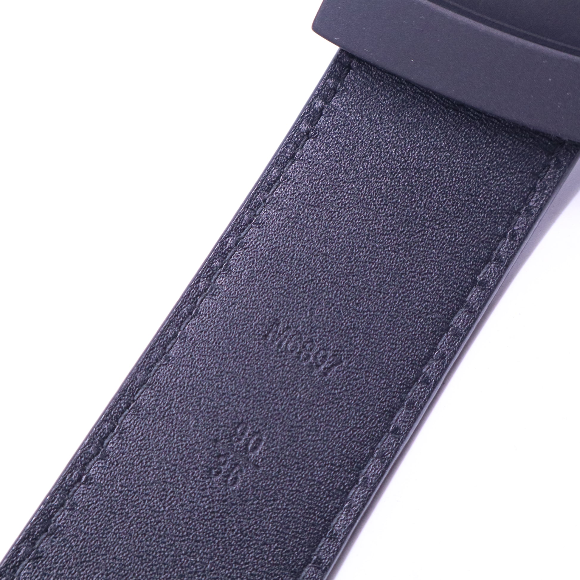 Taiga 35mm LV Initiales Belt Black W20723
