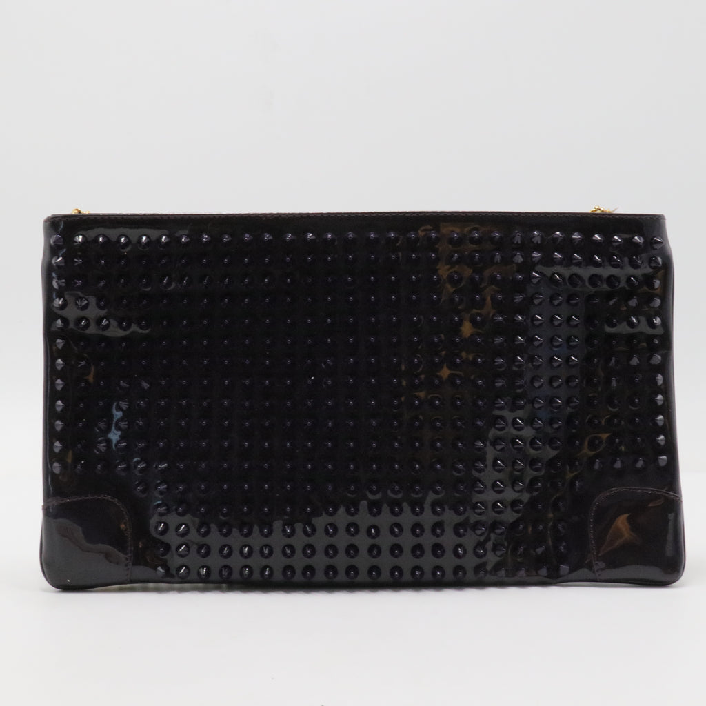 Loubiposh Clutch Spiked Patent