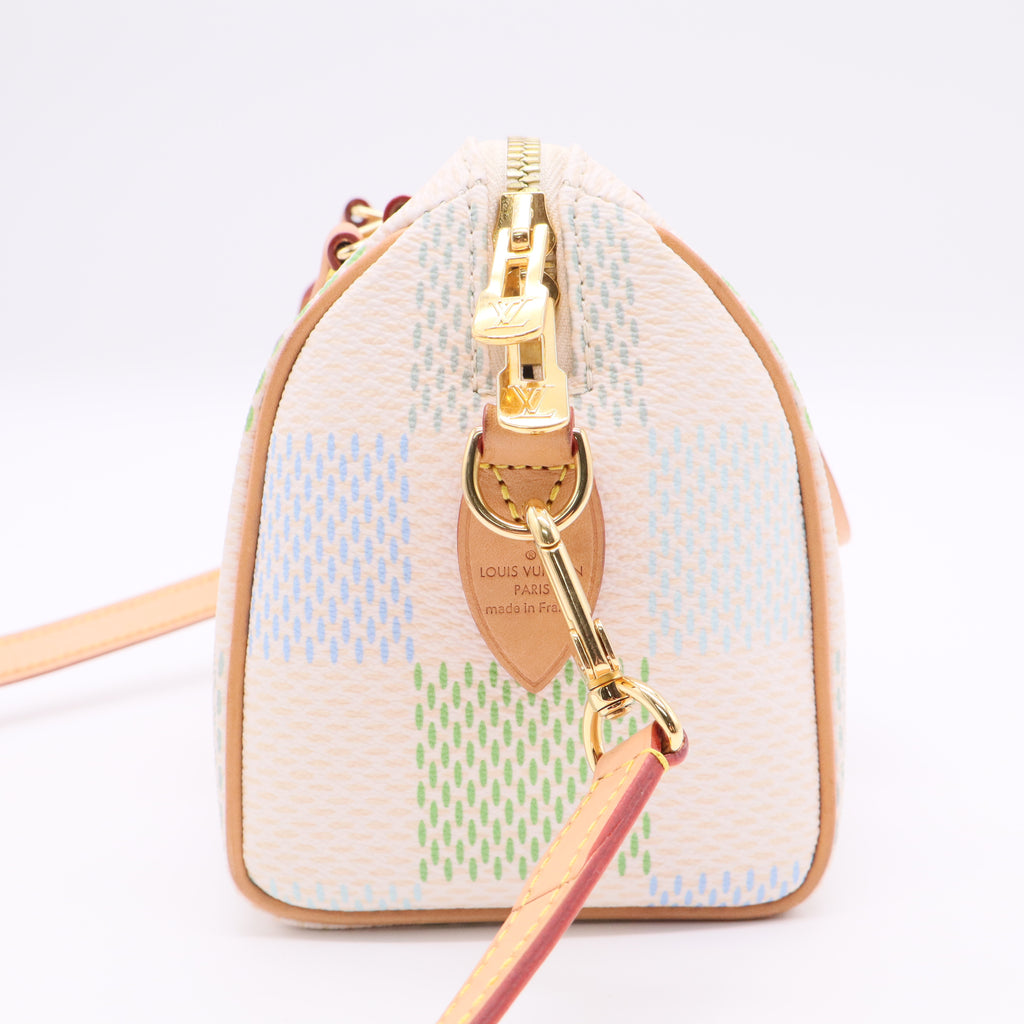 Damier Giant Speedy Bandouliere 20 Pistachio