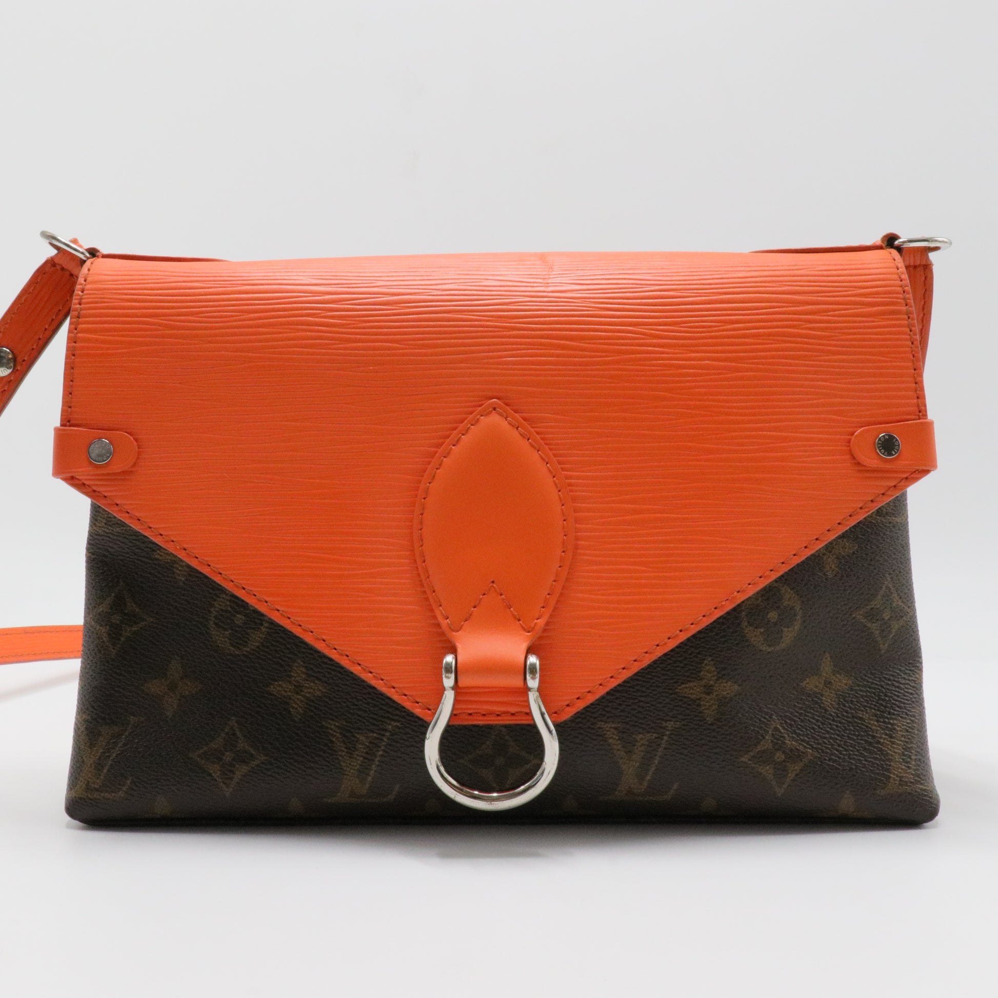 Saint Michel Handbag Monogram Canvas and Epi Leather