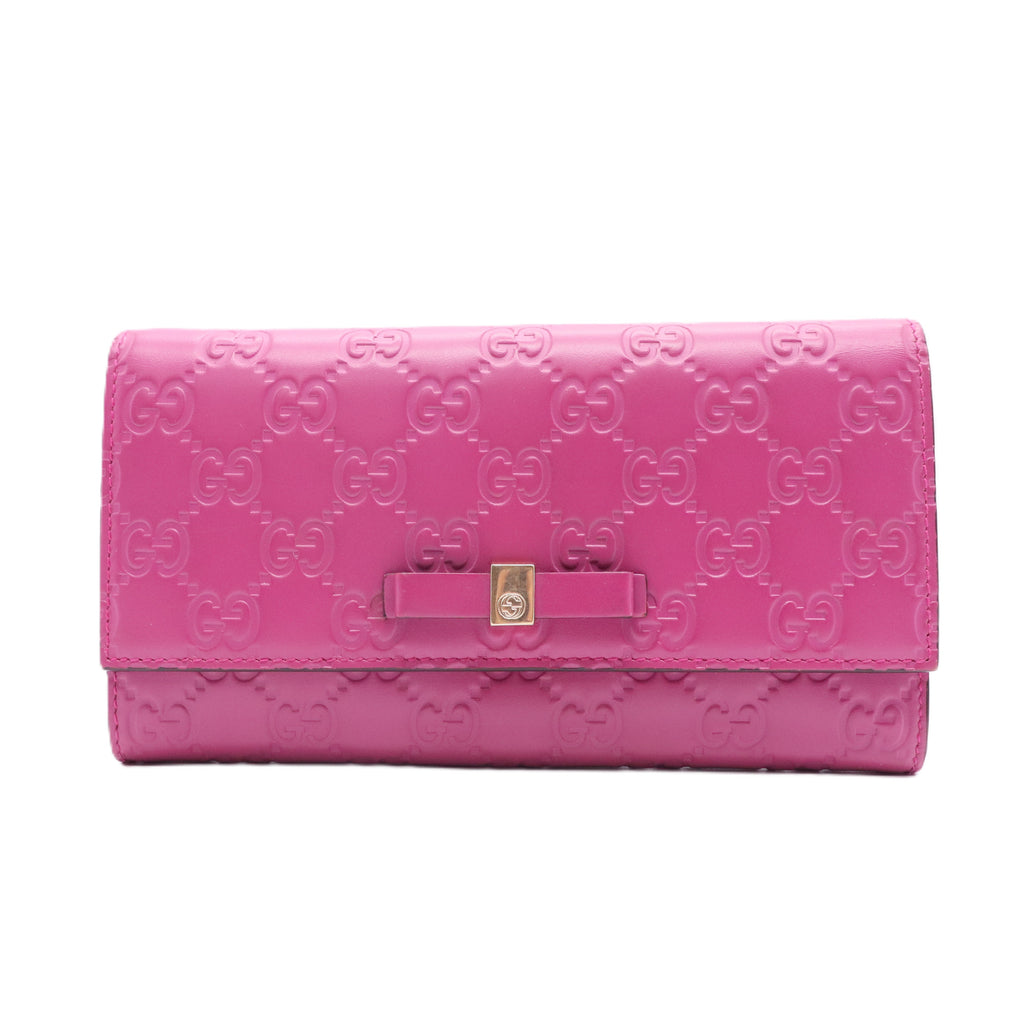 Guccissima Interlocking G Flap Long Wallet