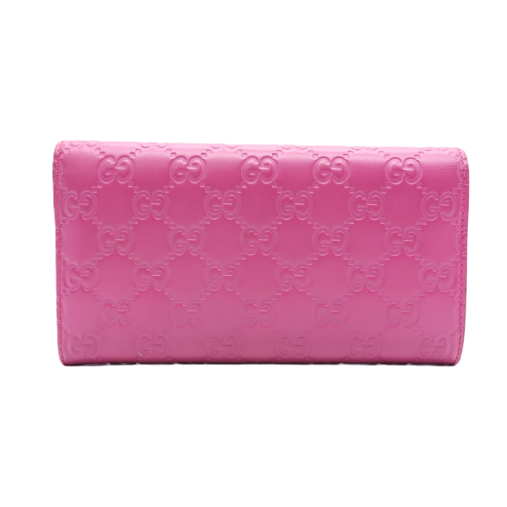 Guccissima Interlocking G Flap Long Wallet
