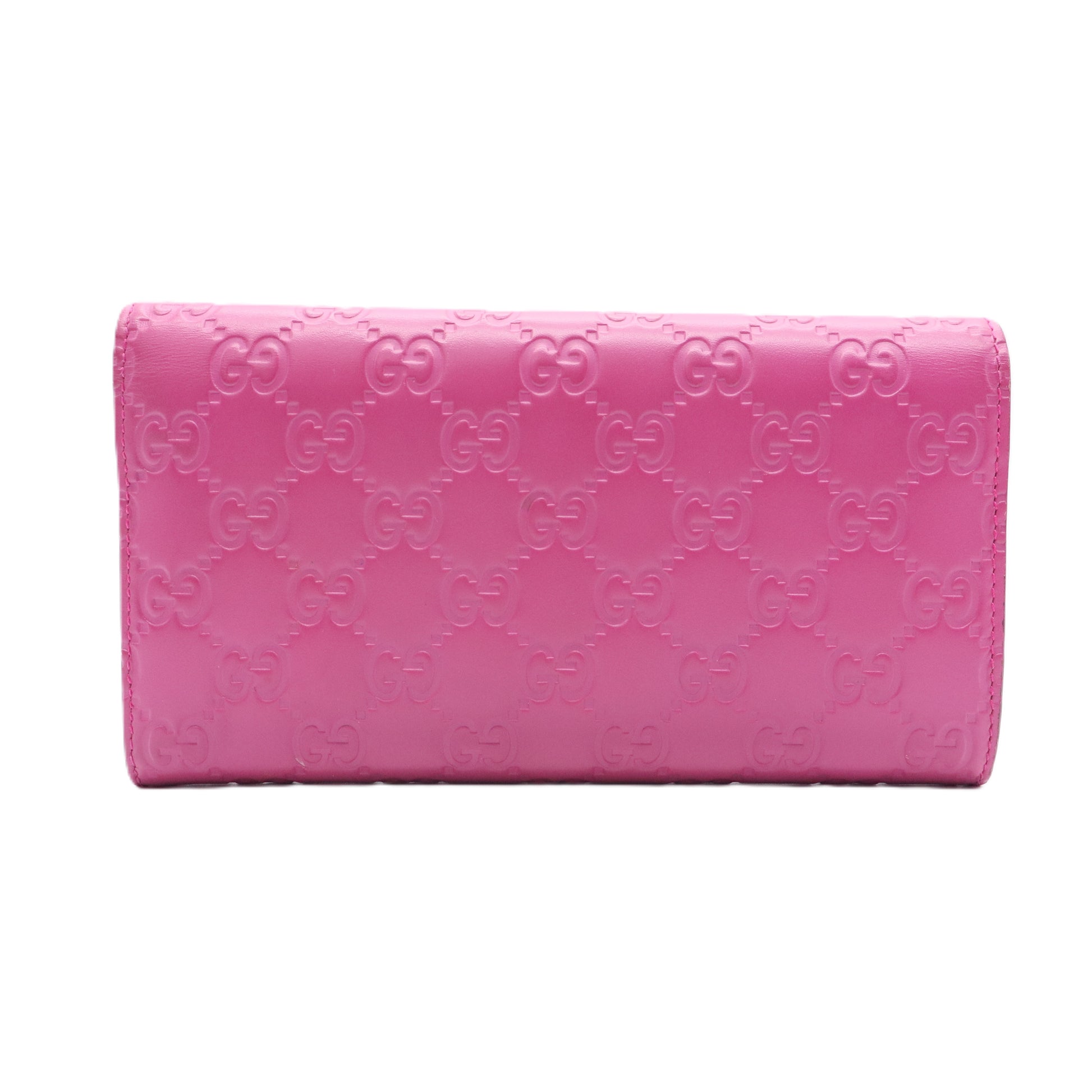 Guccissima Interlocking G Flap Long Wallet