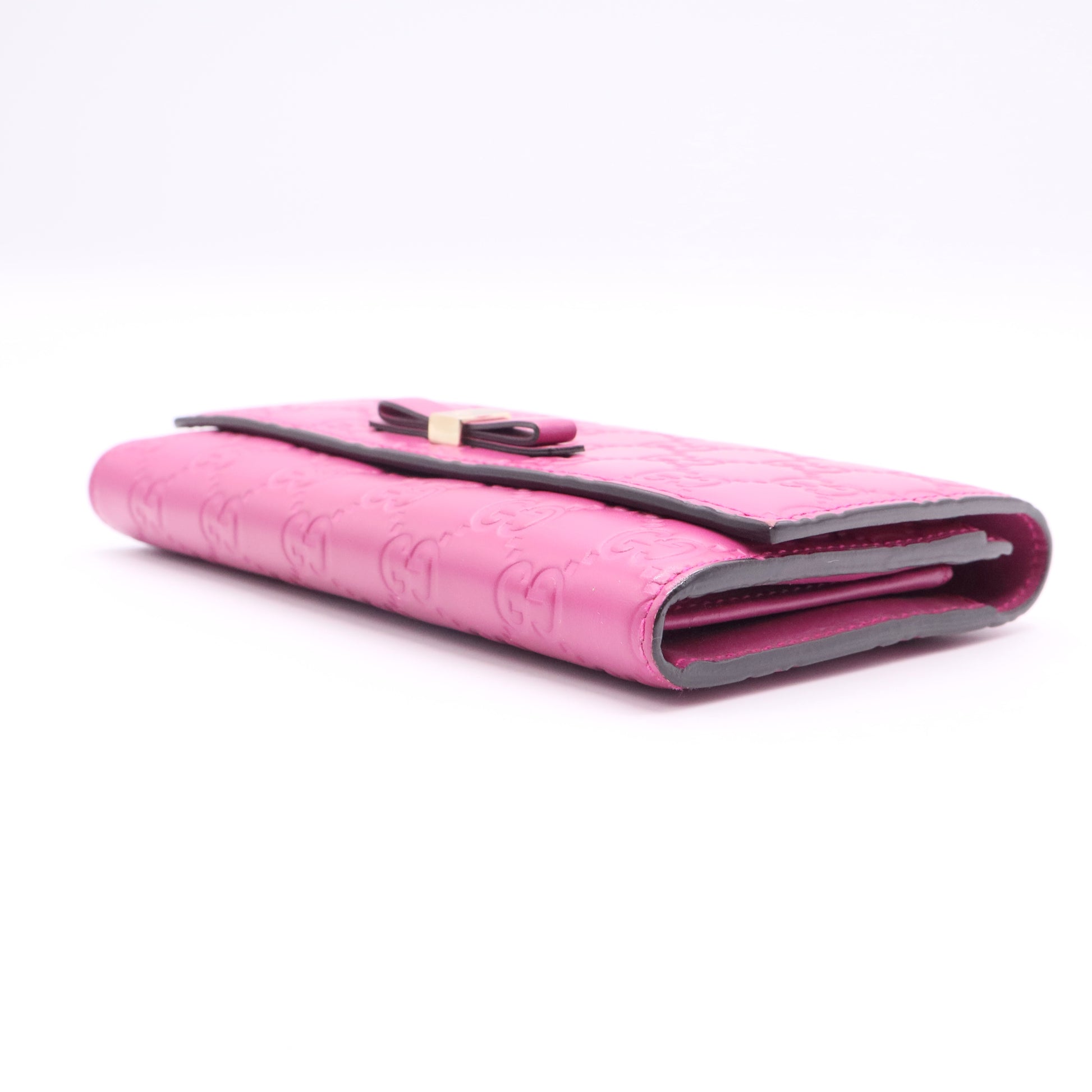 Guccissima Interlocking G Flap Long Wallet
