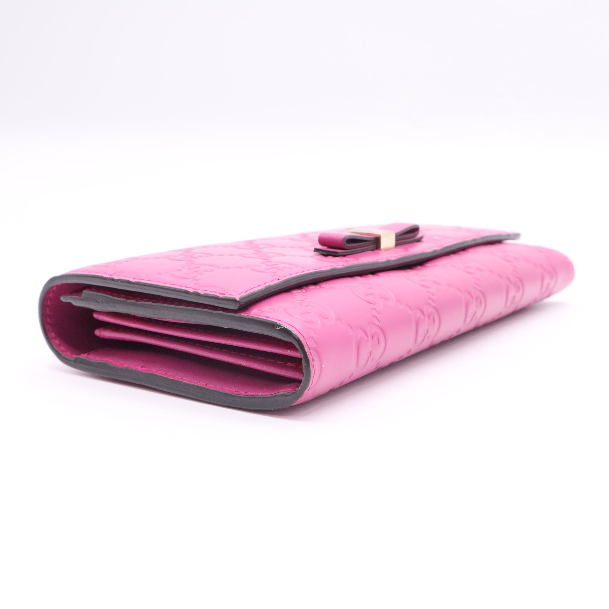 Guccissima Interlocking G Flap Long Wallet