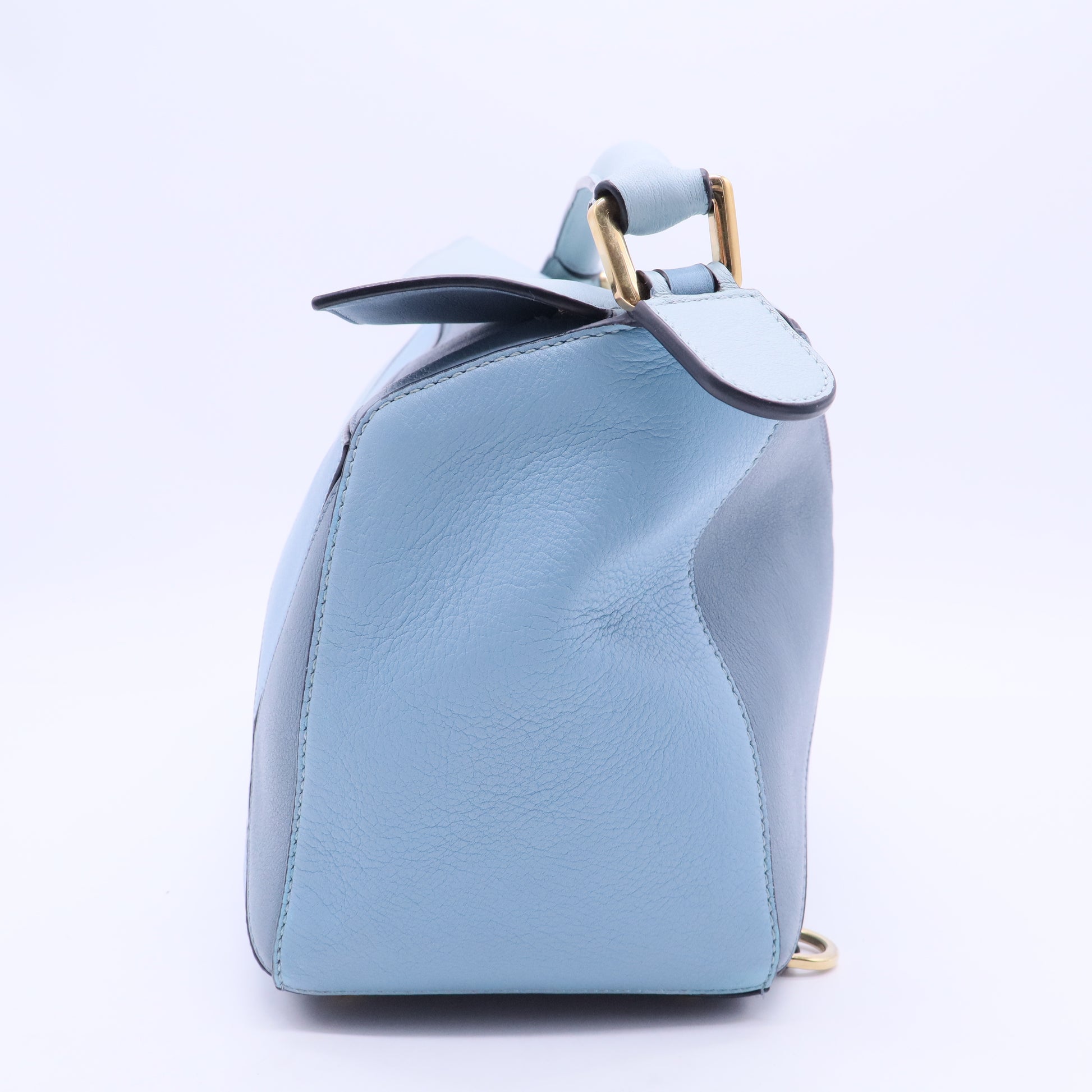 Puzzle Small Multi tone Blue Leather Crossbody Bag B20138