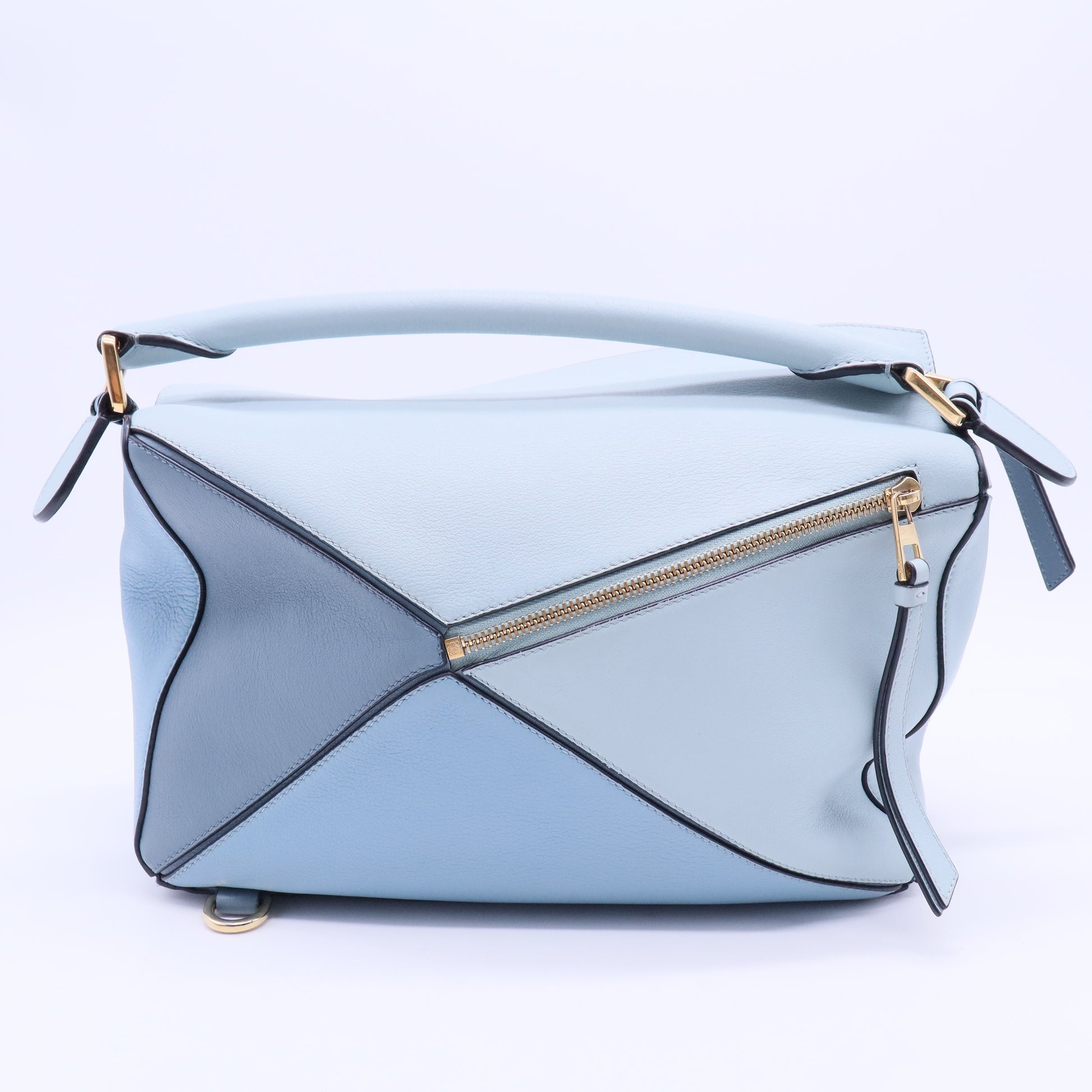 Puzzle Small Multi tone Blue Leather Crossbody Bag B20138