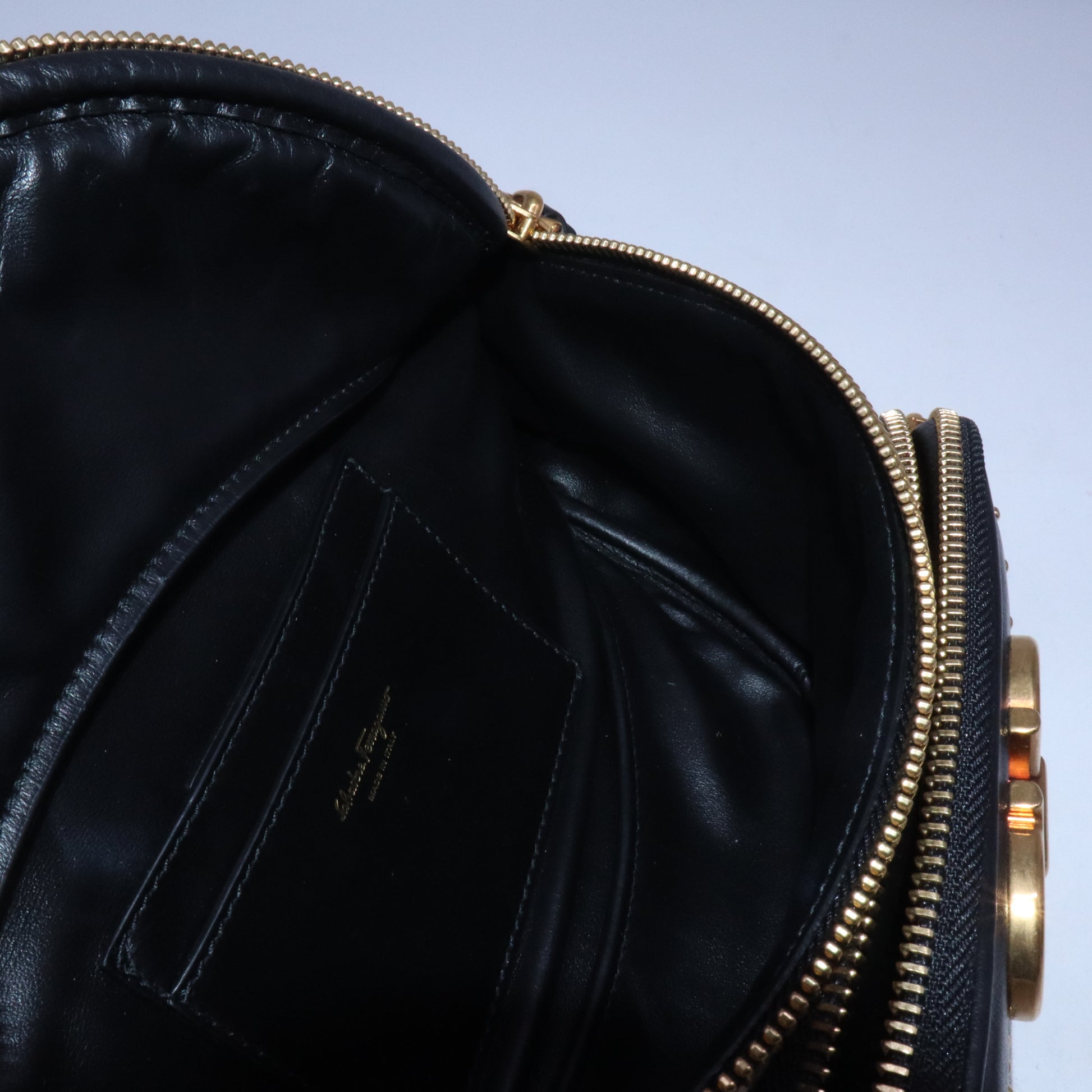 Canvas Calfskin Gancini Studded Waist Bag B21288