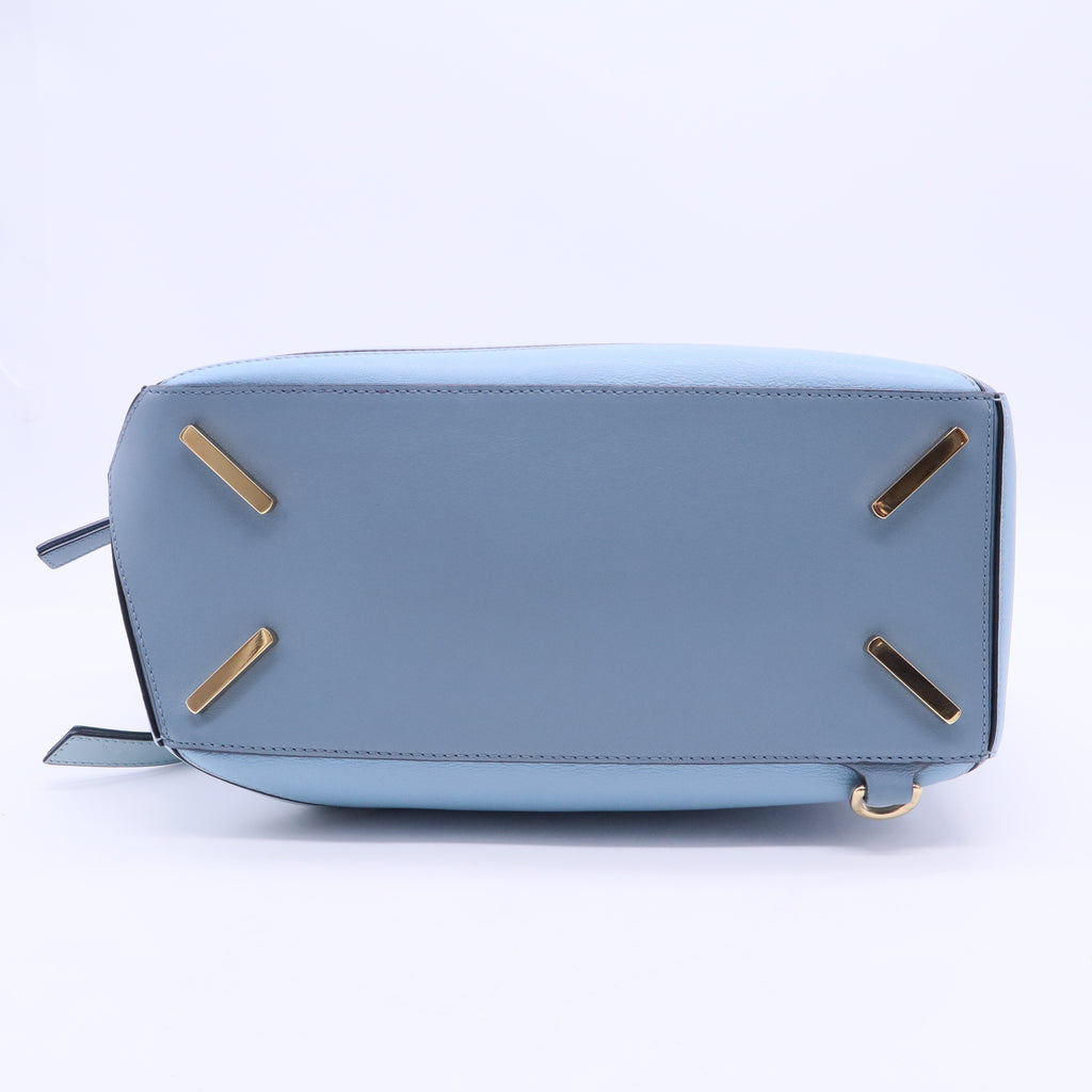Puzzle Small Multi tone Blue Leather Crossbody Bag B20138