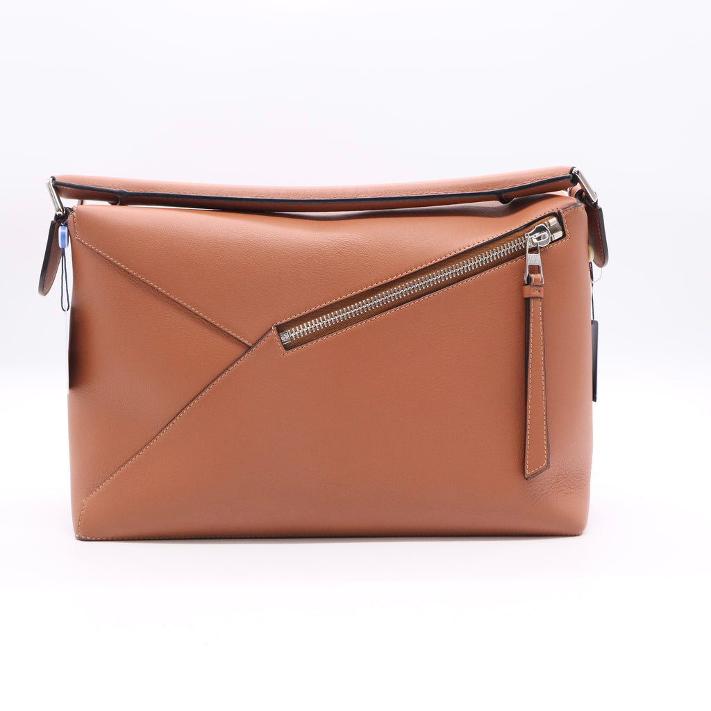 Puzzle Edge Bag Leather Large twins